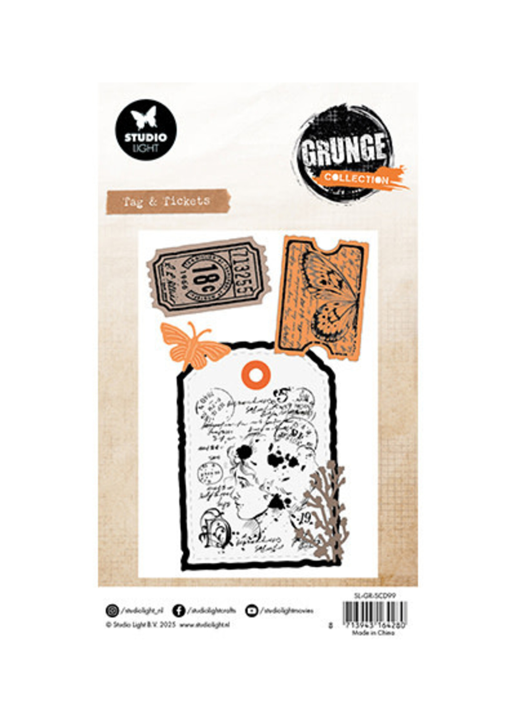 SL-GR-SCD99 - Tag & Tickets Grunge Collection nr. 99