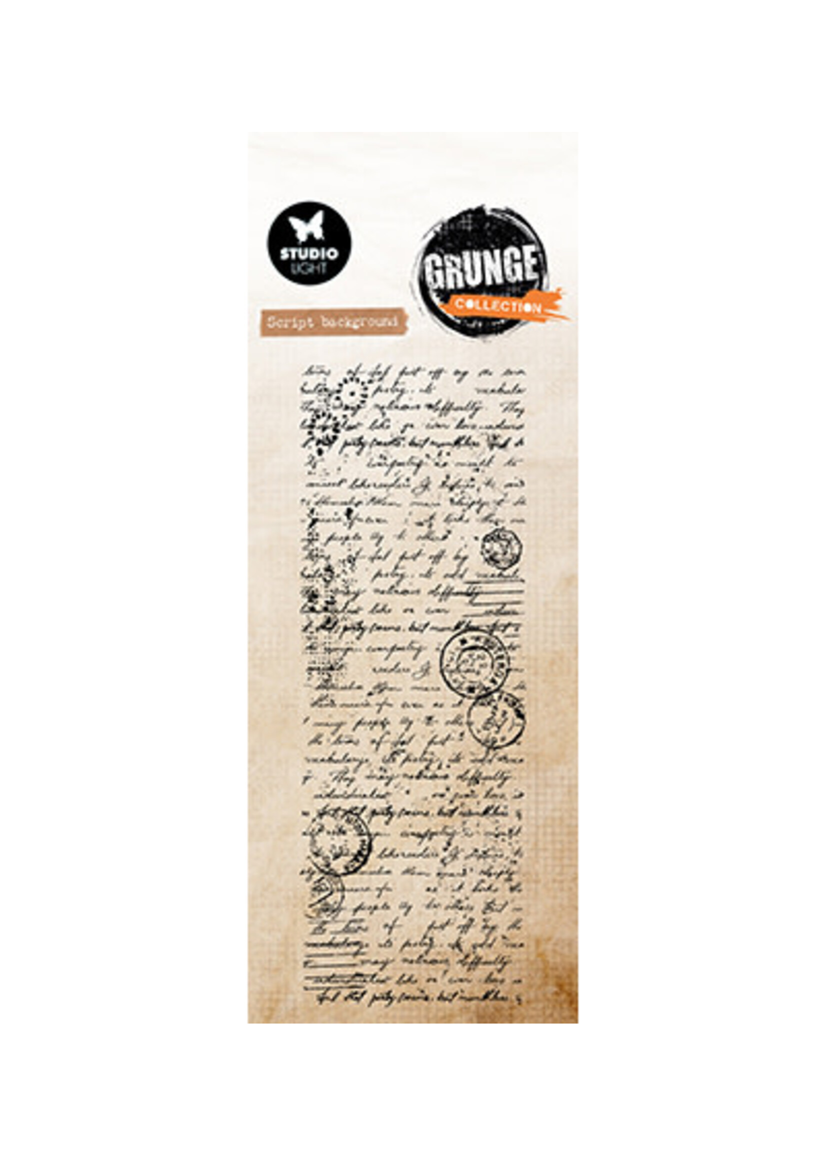 SL-GR-STAMP891 - Script background Grunge Collection nr. 891