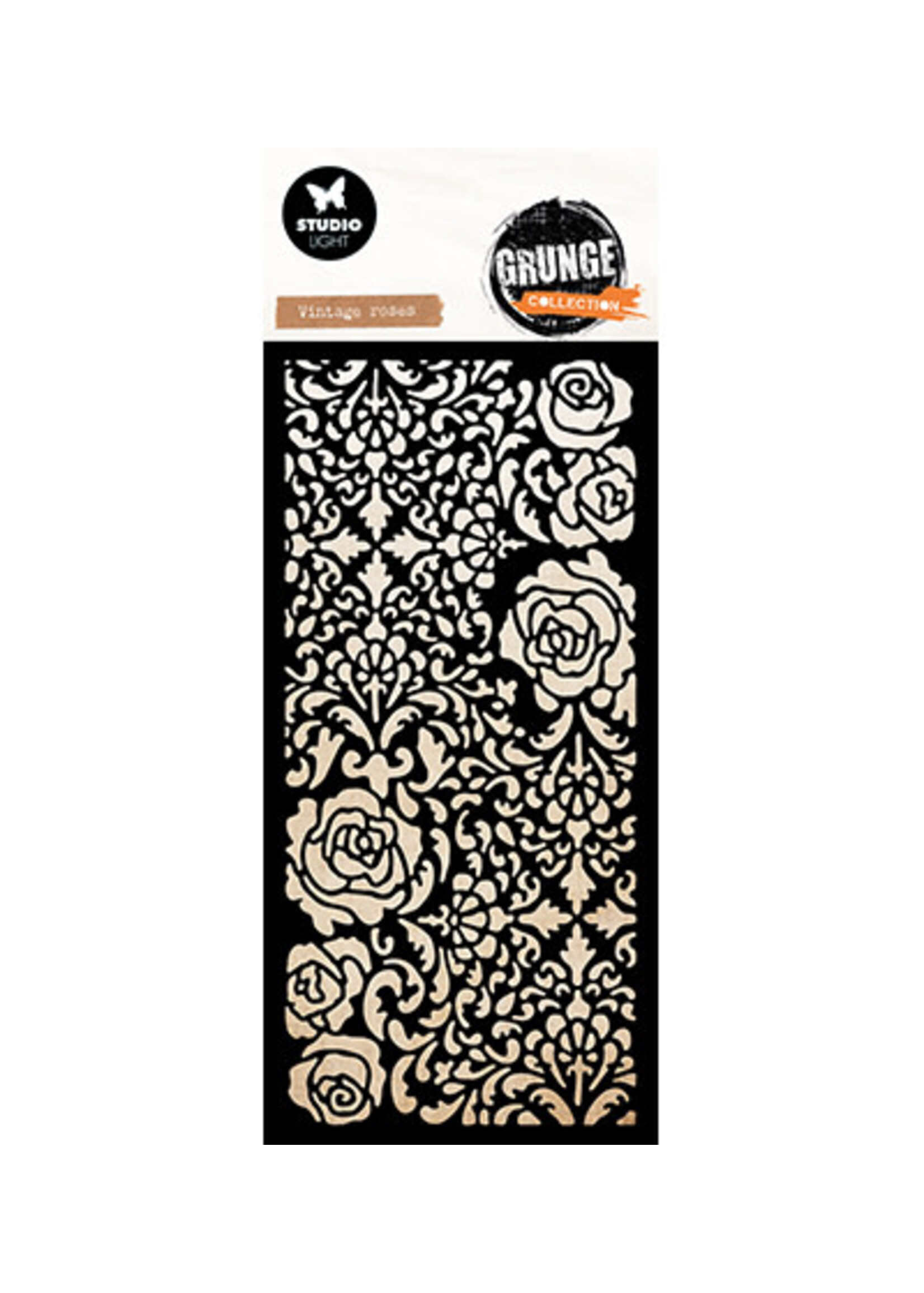 SL-GR-MASK378 - Vintage roses Grunge Collection nr. 378