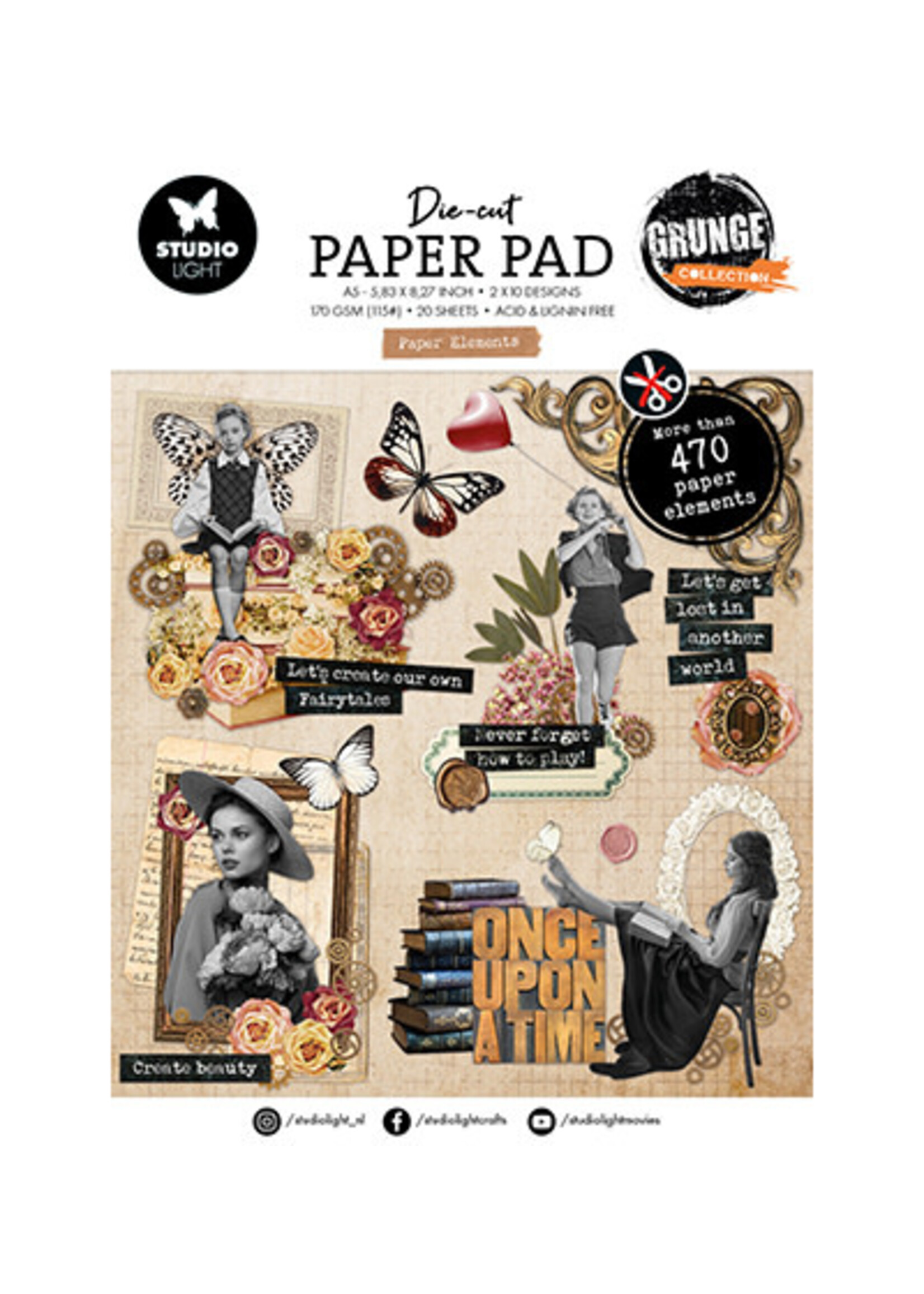 SL-GR-DCPP399 - Paper elements Grunge Collection nr. 399