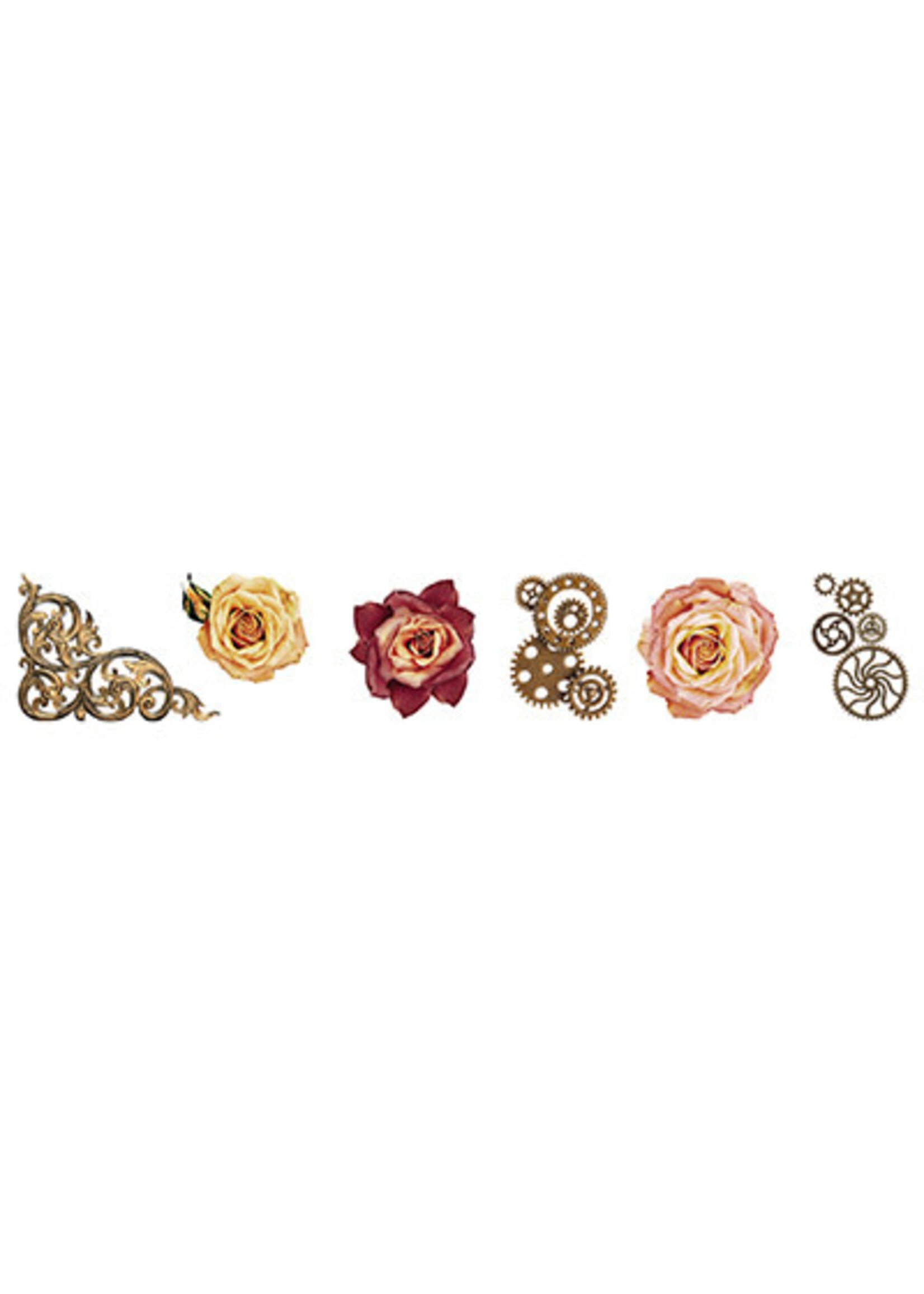 SL-GR-STIC55 - Vintage roses Grunge Collection 5 Meter nr. 55