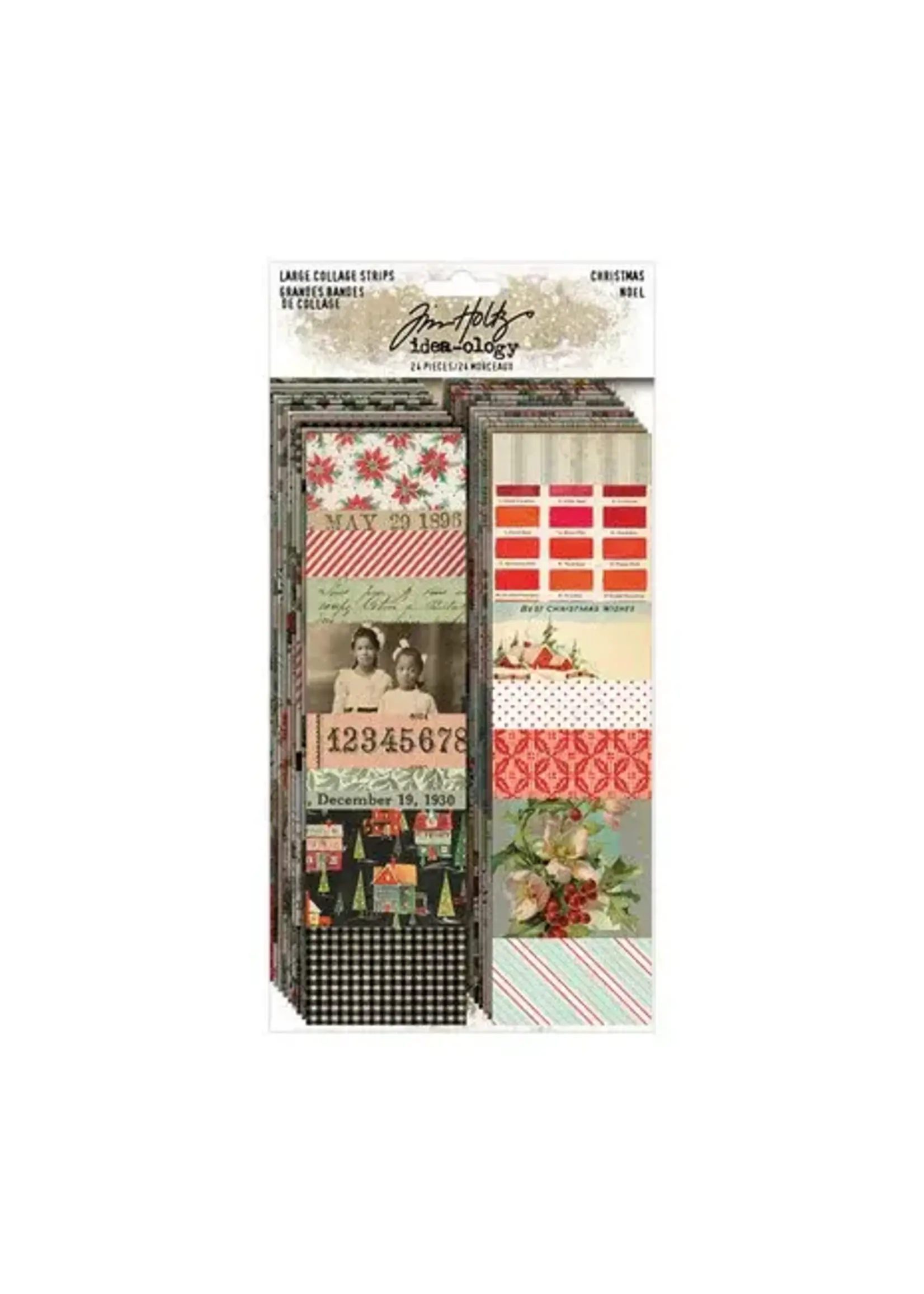 Tim Holtz Christmas Large Collage Strips (TH94410)