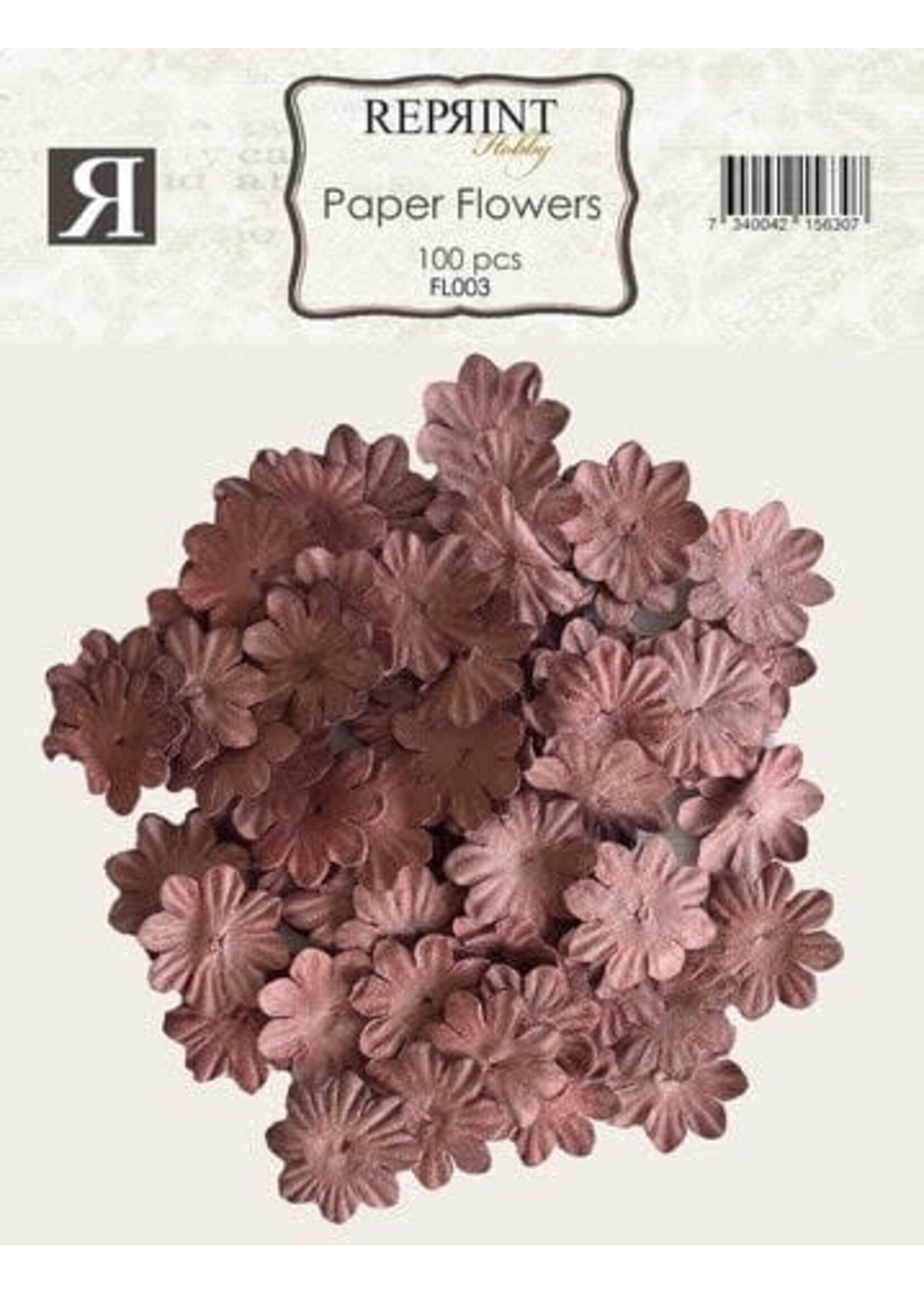 Paper Flowers Burgundy (100pcs) (FL003)