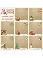 Creatief Art All About Christmas 8x8 Inch Paper Pack Vintage Perkament (CCOA-CHRISTMAS-01)