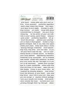 Art Journal Paper Stickers 6x12 Inch Phrases 1 White (MT-ART-S01)
