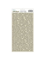 Art Journal Paper Stickers 6x12 Inch Phrases 1 Beige (MT-ART-S02)