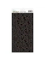 Art Journal Paper Stickers 6x12 Inch Phrases 1 Black (MT-ART-S03)