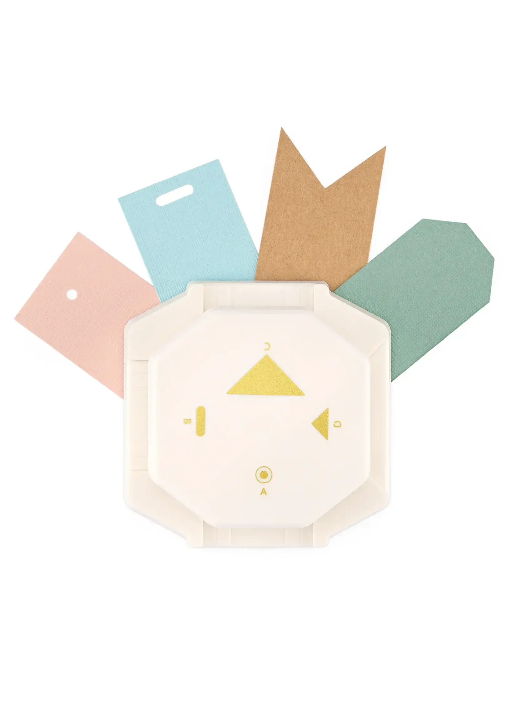 Vaessen Creative • 4-in-1 Hoekpons Retro Labels Vaessen Creative 2137-135