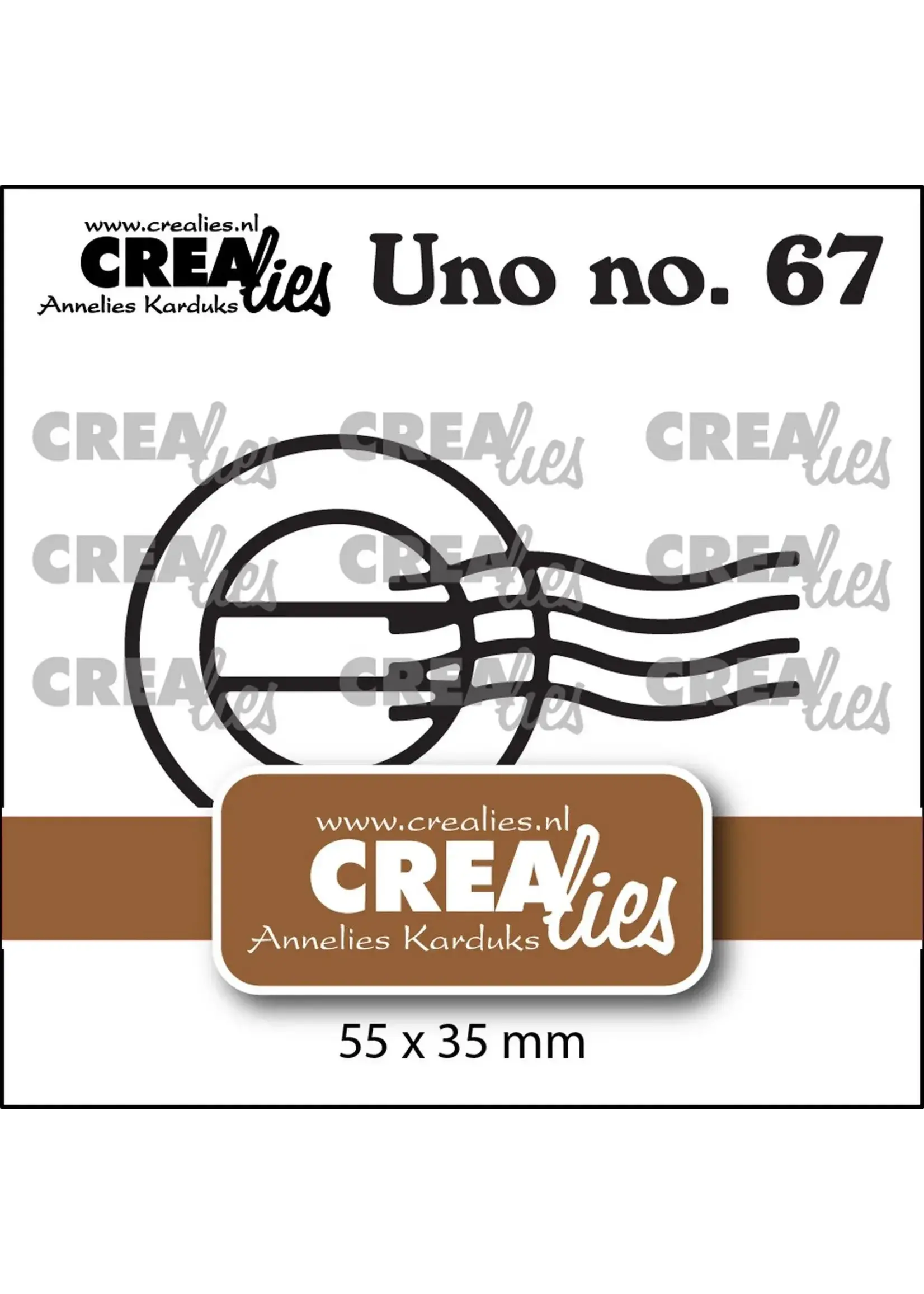 Crealies • Uno Poststempel Crealies CLUNO67