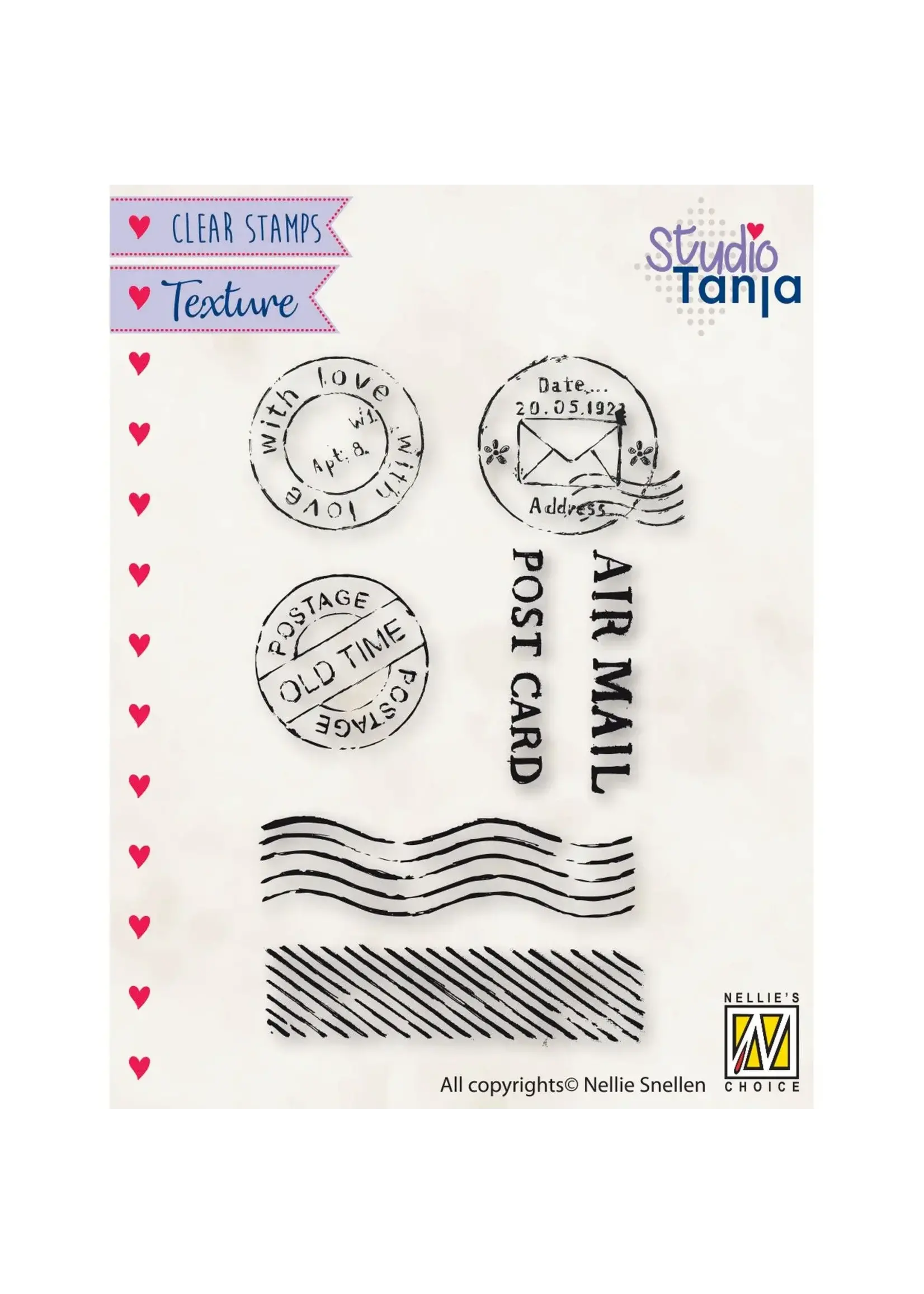 Nellie's Choice • Motive Clear Stempels Texture Post Nellie's Choice TXCS020