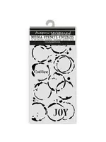 Furry Friends Thick Stencil 12x25cm Coffee Prints (KSTDL133)