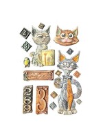 Furry Friends A5 Silicon Mould Cats (KACMA591)