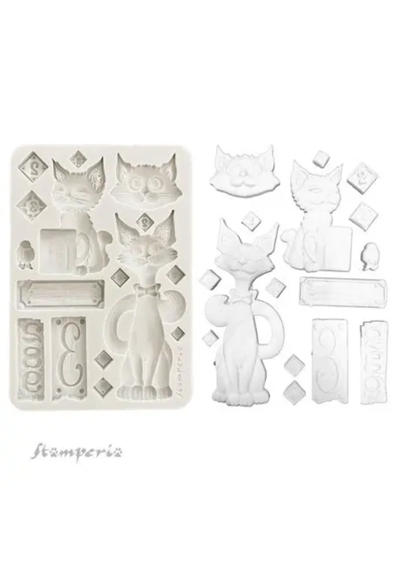 Furry Friends A5 Silicon Mould Cats (KACMA591)