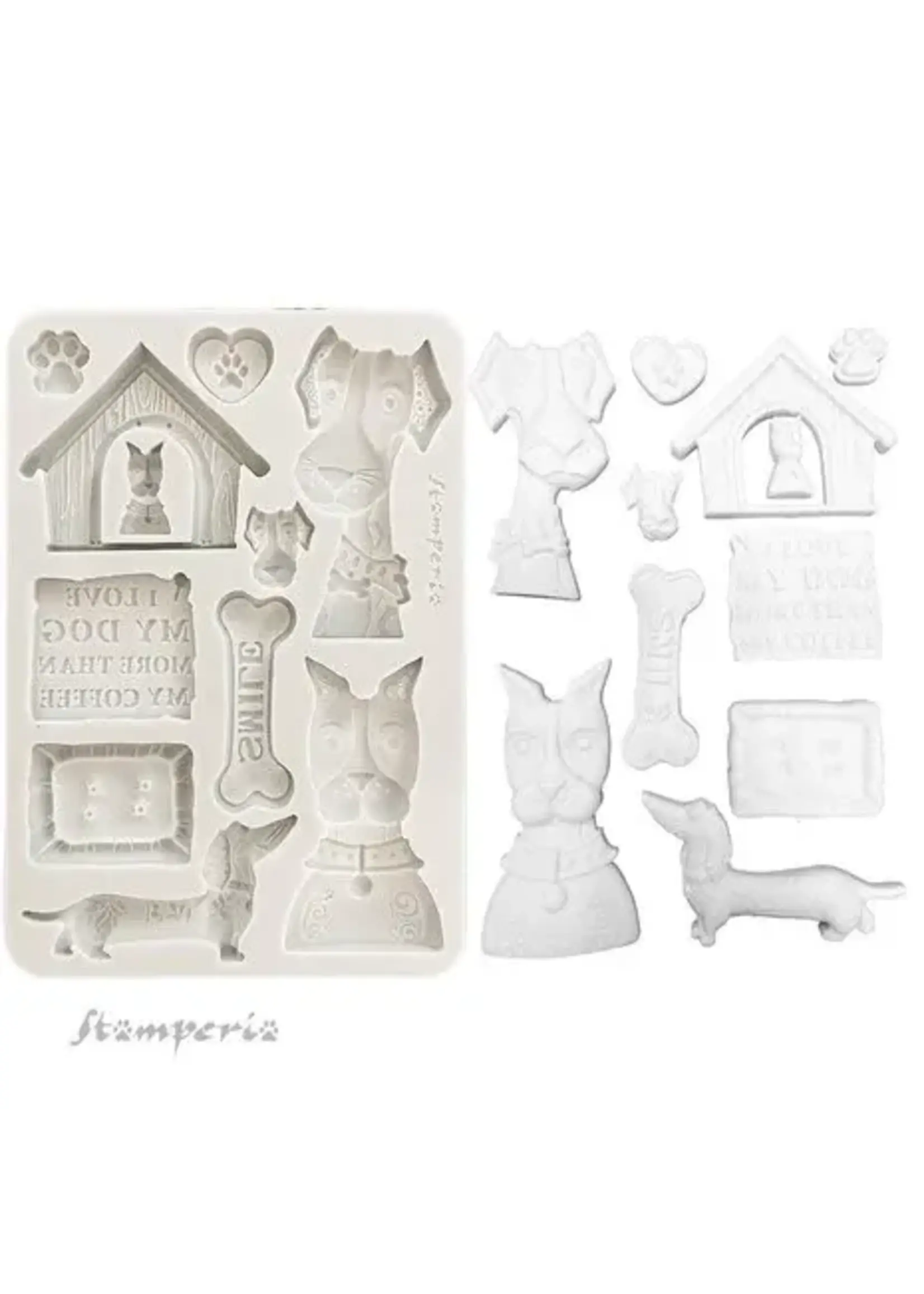 Furry Friends A5 Silicon Mould I Love My Dog (KACMA590