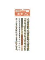 Furry Friends Rub-On 4x8,5 Inch Stripes (DFLRB201