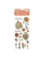 Furry Friends Rub-On 4x8,5 Inch Flowers (DFLRB200)