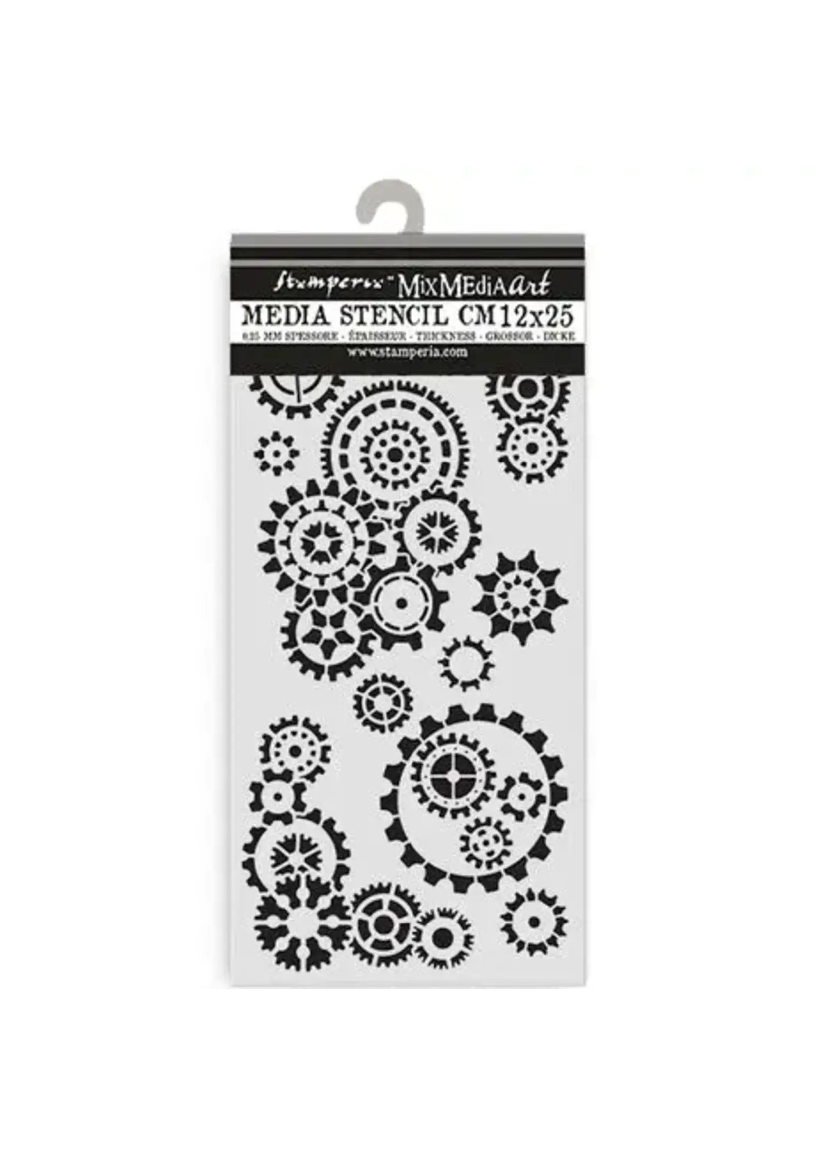 Gear up for Christmas Thick Stencil 12x25cm Gears (KSTDL140)