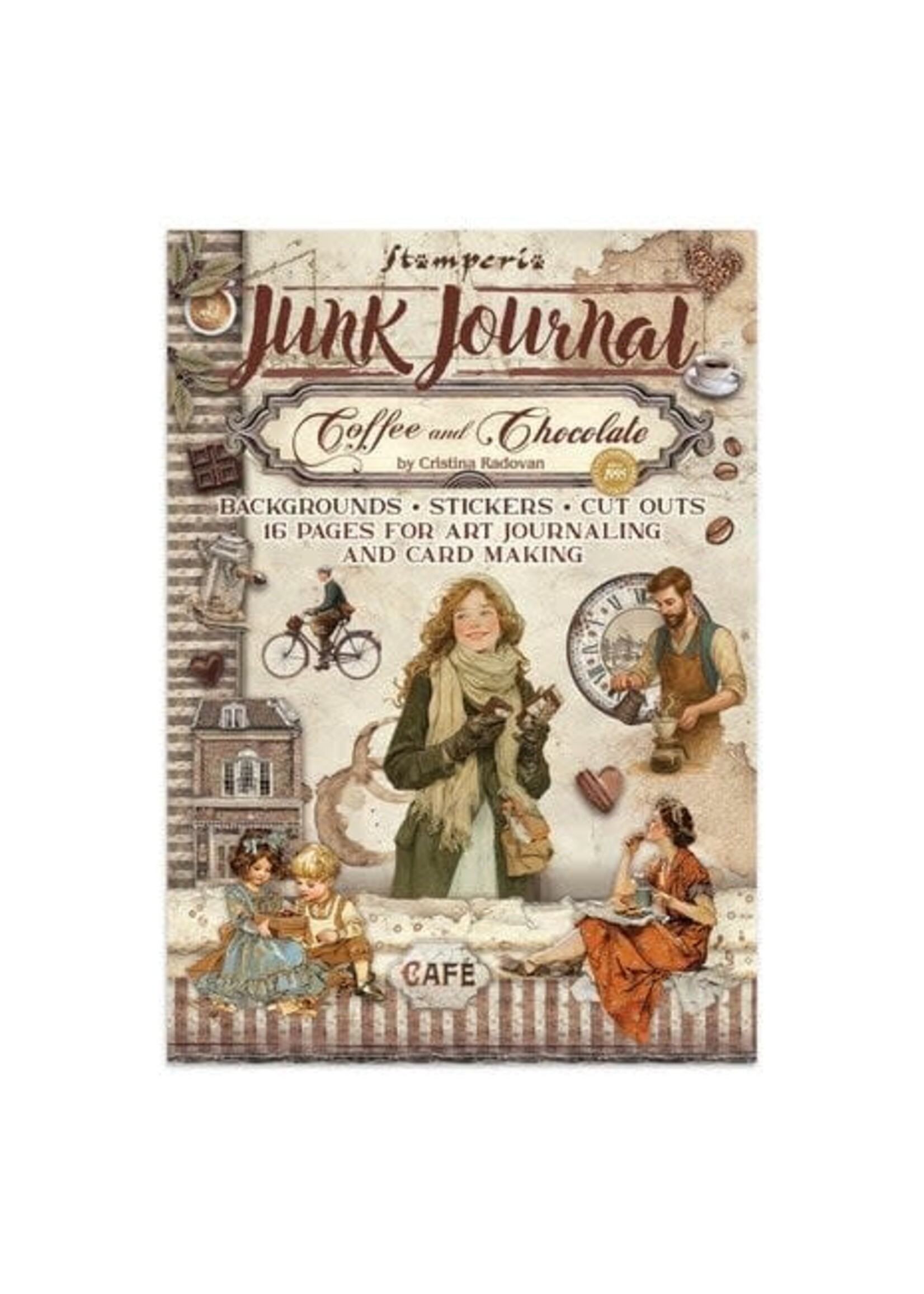 Coffee and Chocolate Junk Journal Stickers, Backgrounds, Cut-Outs (SBJK06)