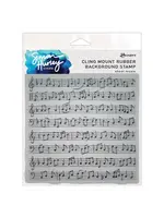 Ranger • Simon Hurley create. Background Stamps Sheet Music 15,2x15,2cm Ranger Ink HUR92766