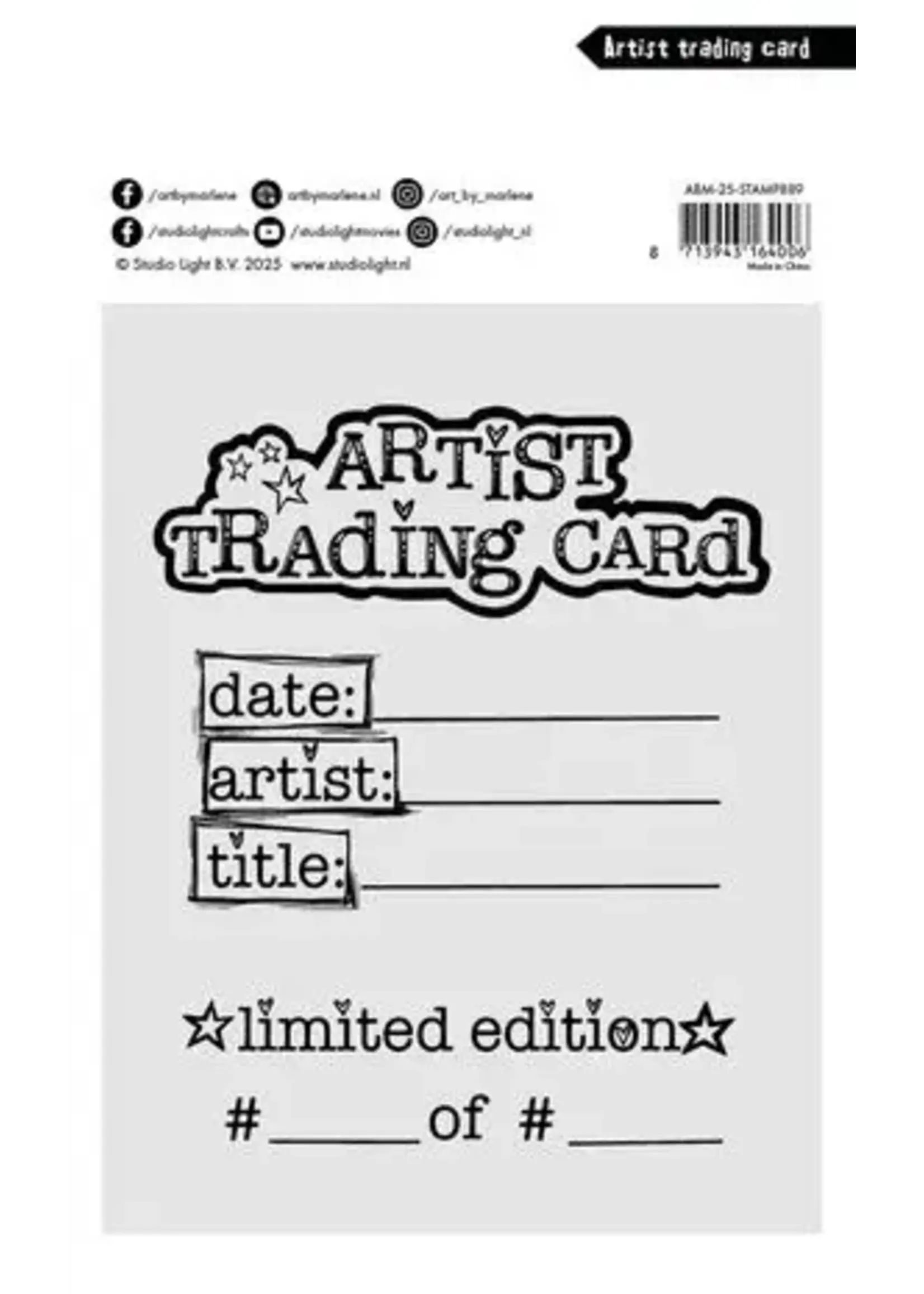 Artist Trading Card Clear Stamp (ABM-25-STAMP889)
