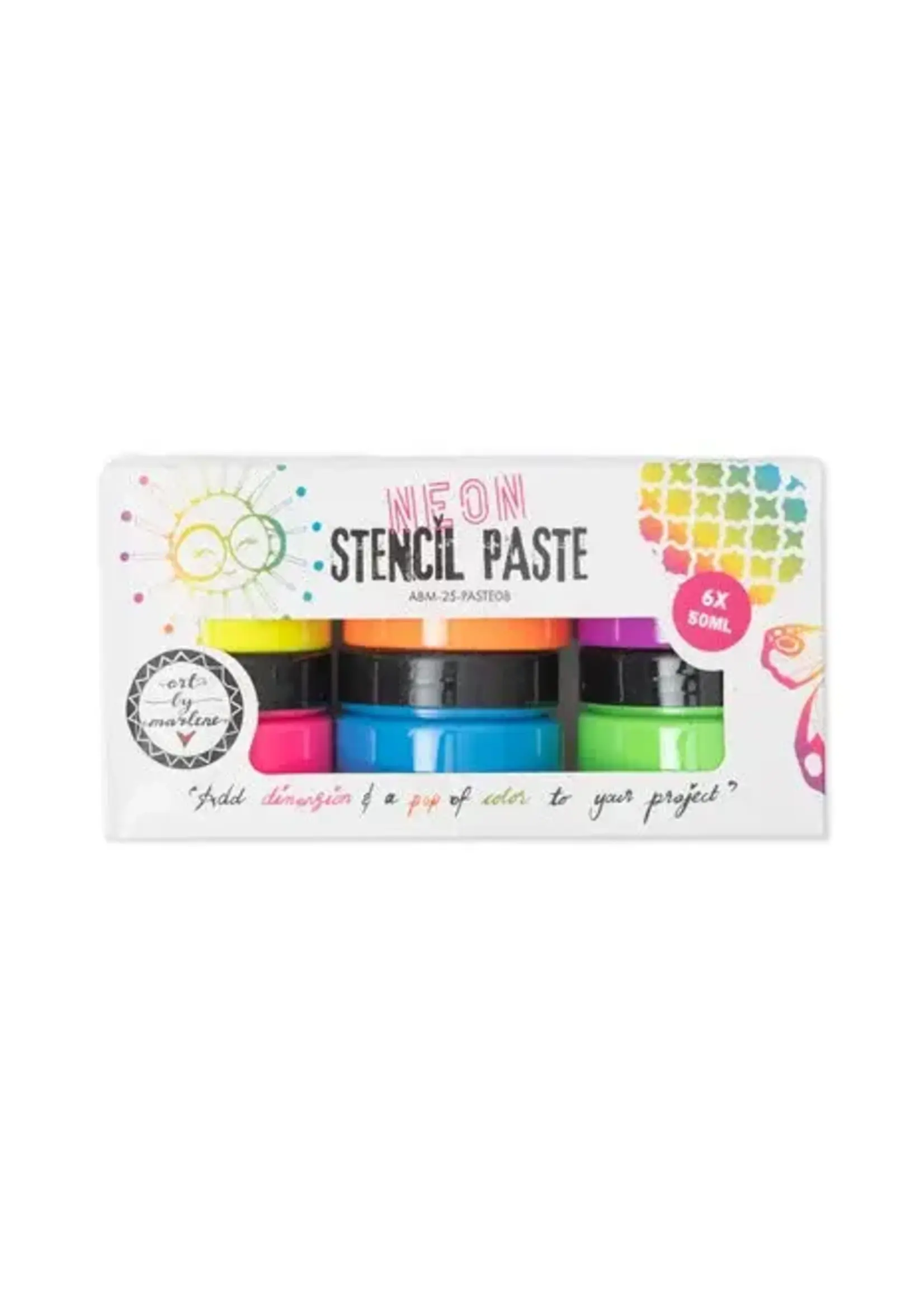 Neon Stencil Paste 6x50ml (ABM-25-PASTE08)