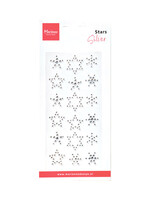 CA3216 - Stars - Rhinestones silver