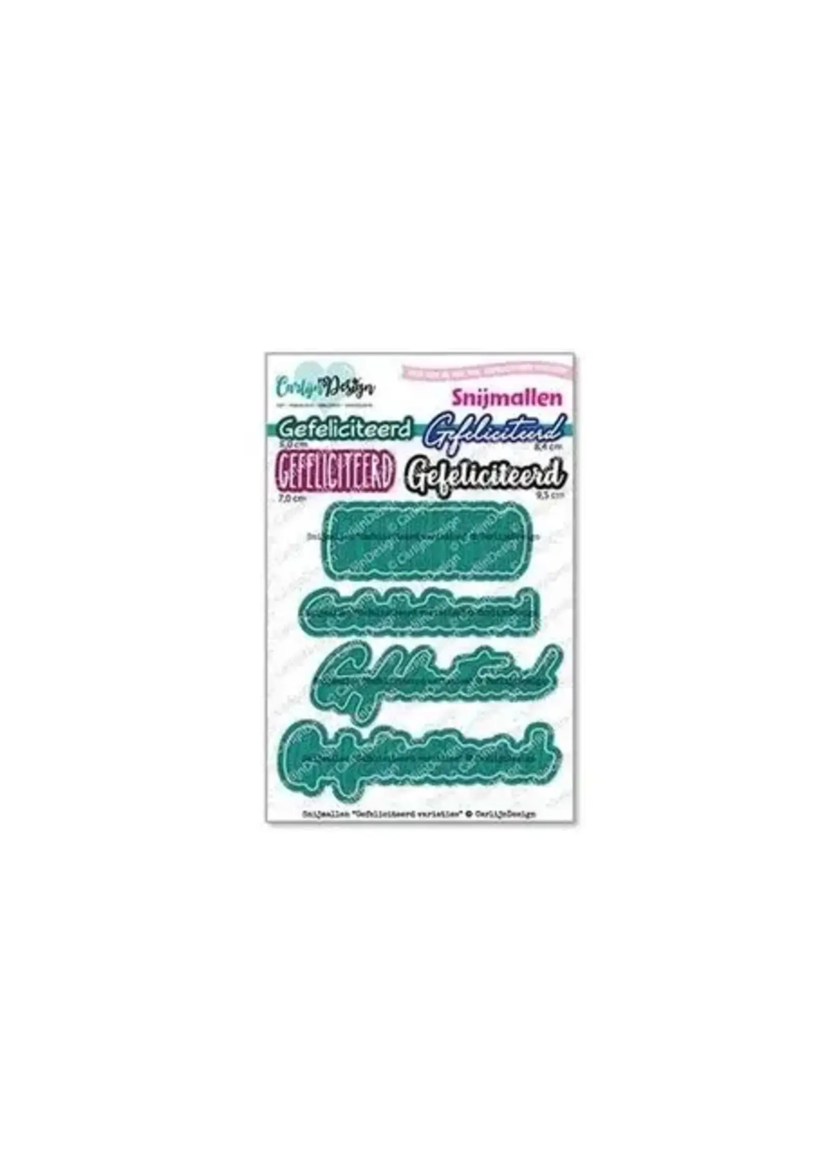 Snijmallen Gefeliciteerd Variaties (CDSN-0339)