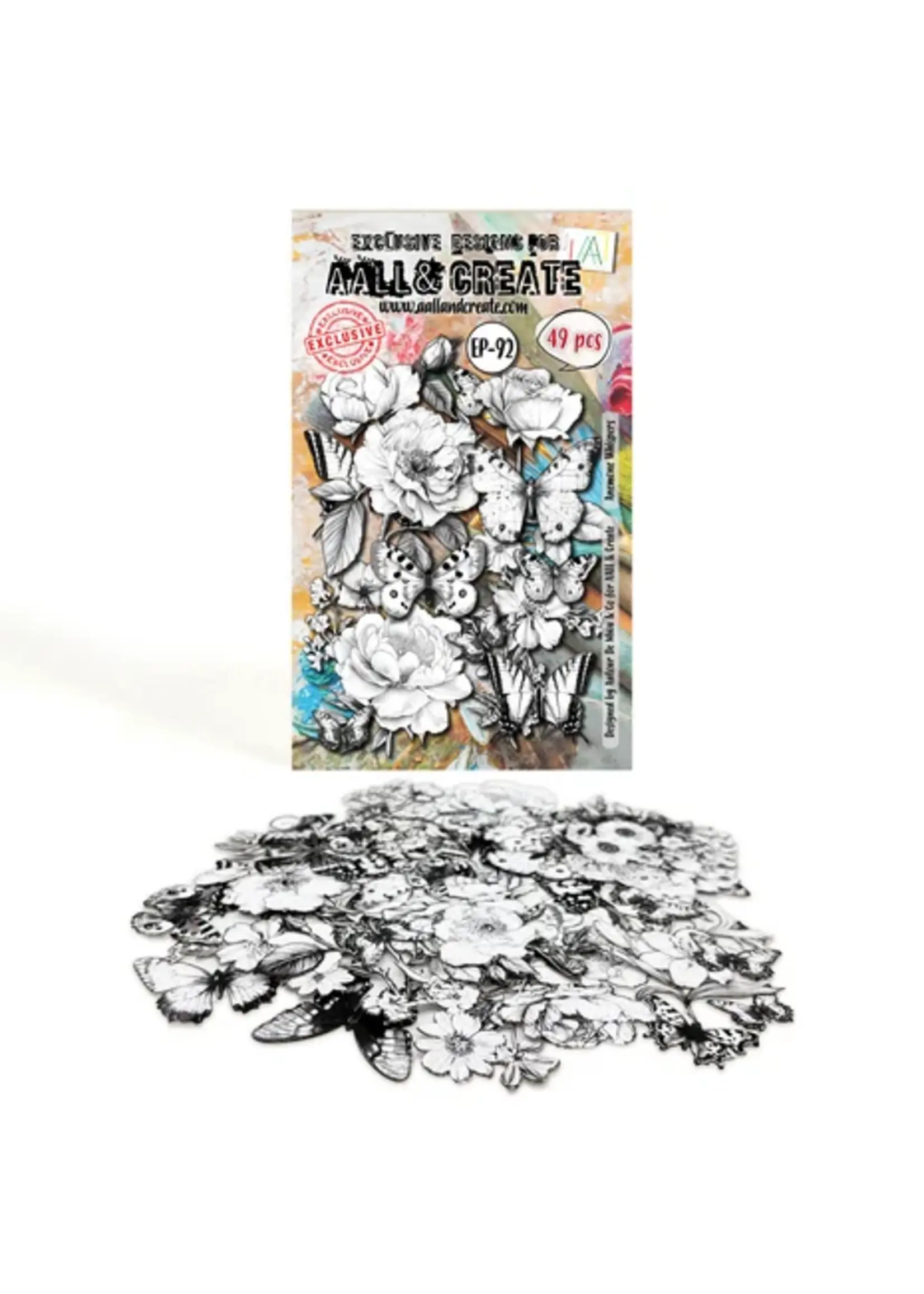 Pollen Drift A6 Ephemera Die-Cuts Anemone Whispers (AALL-EP-092)