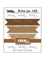 Crealies • Xtra Dubbele Vaandels Glad Crealies CLXTRA113