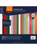 Florence • Cardstock Papier Textuur 30,5x30,5cm Kerst 75x Florence 2923-112
