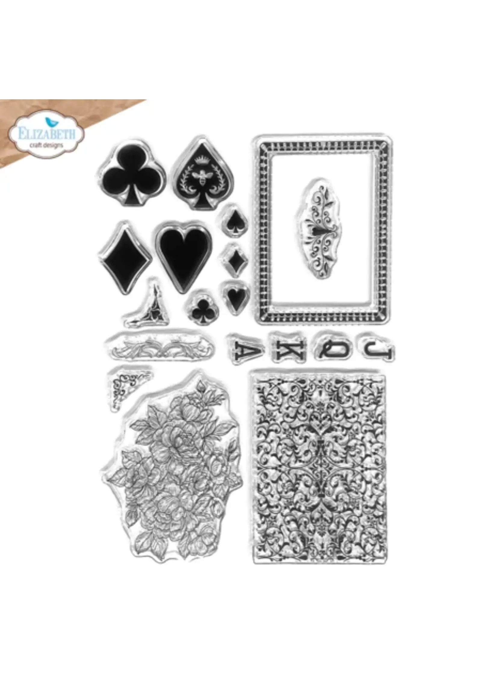 Romantic Revival Stamps Playing Card Collage (CS430