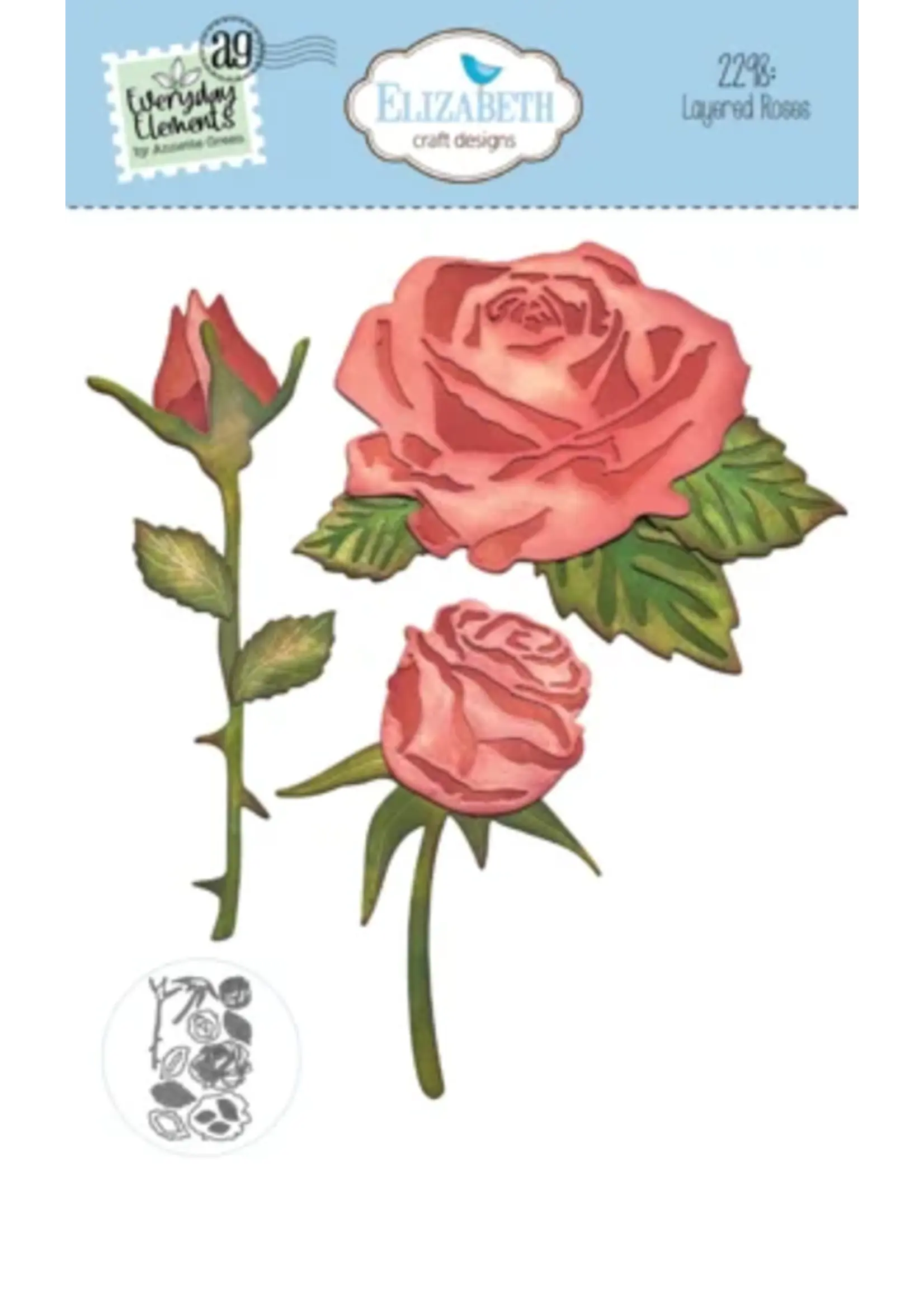 Romantic Revival Die Layered Roses (2298)