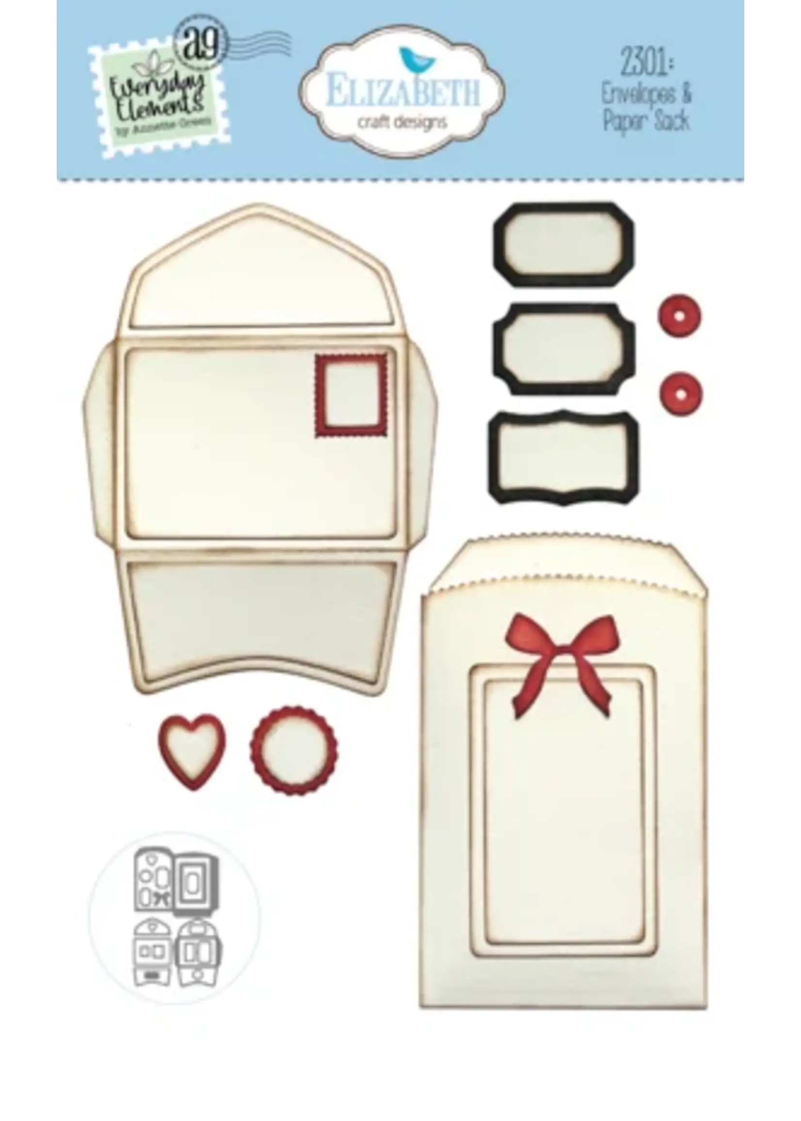 Romantic Revival Die Envelopes & Paper Sack (2301)