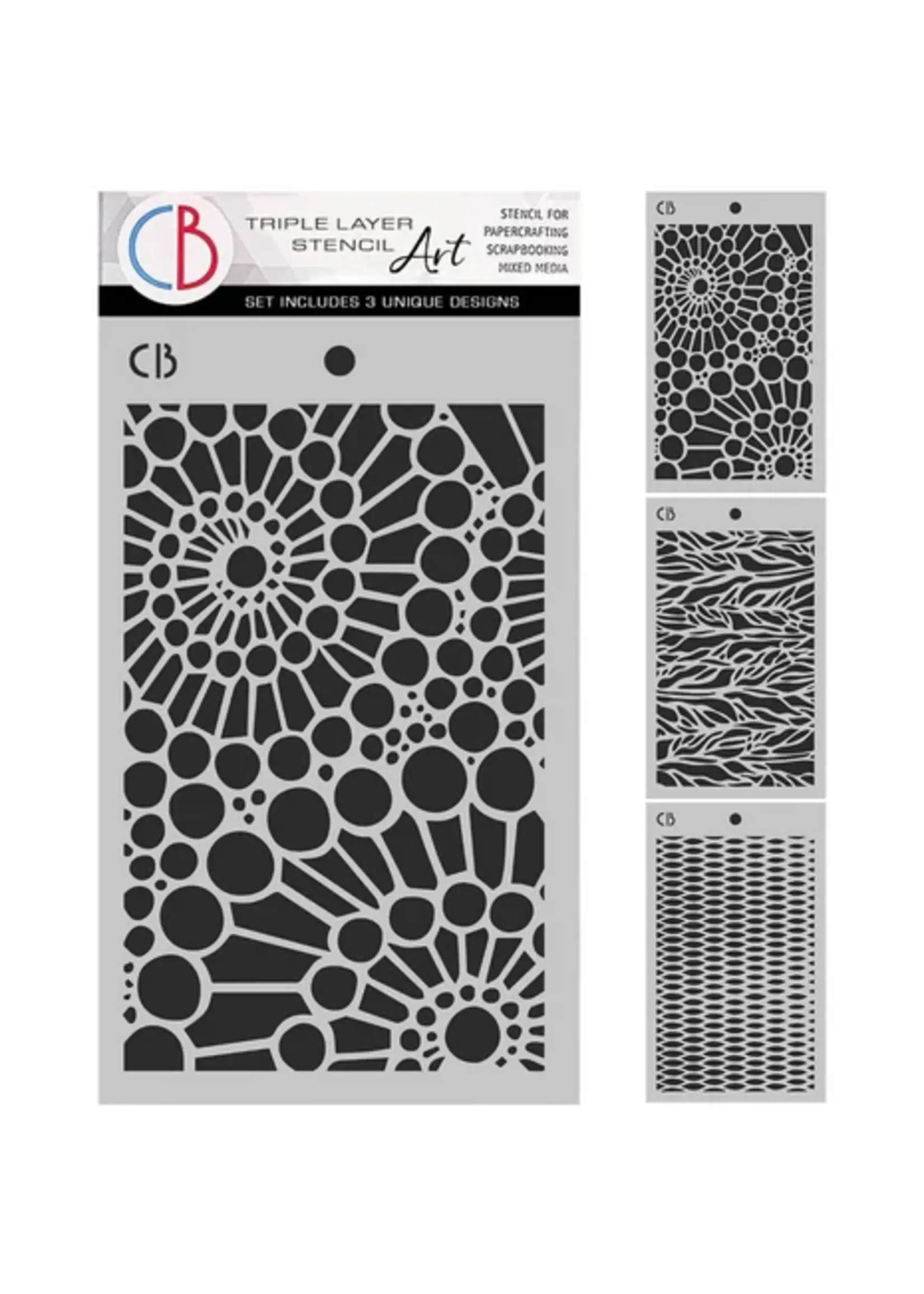 An Artist journey 5x8 Inch Stencil Mix Triple Layer Set (MSX005)