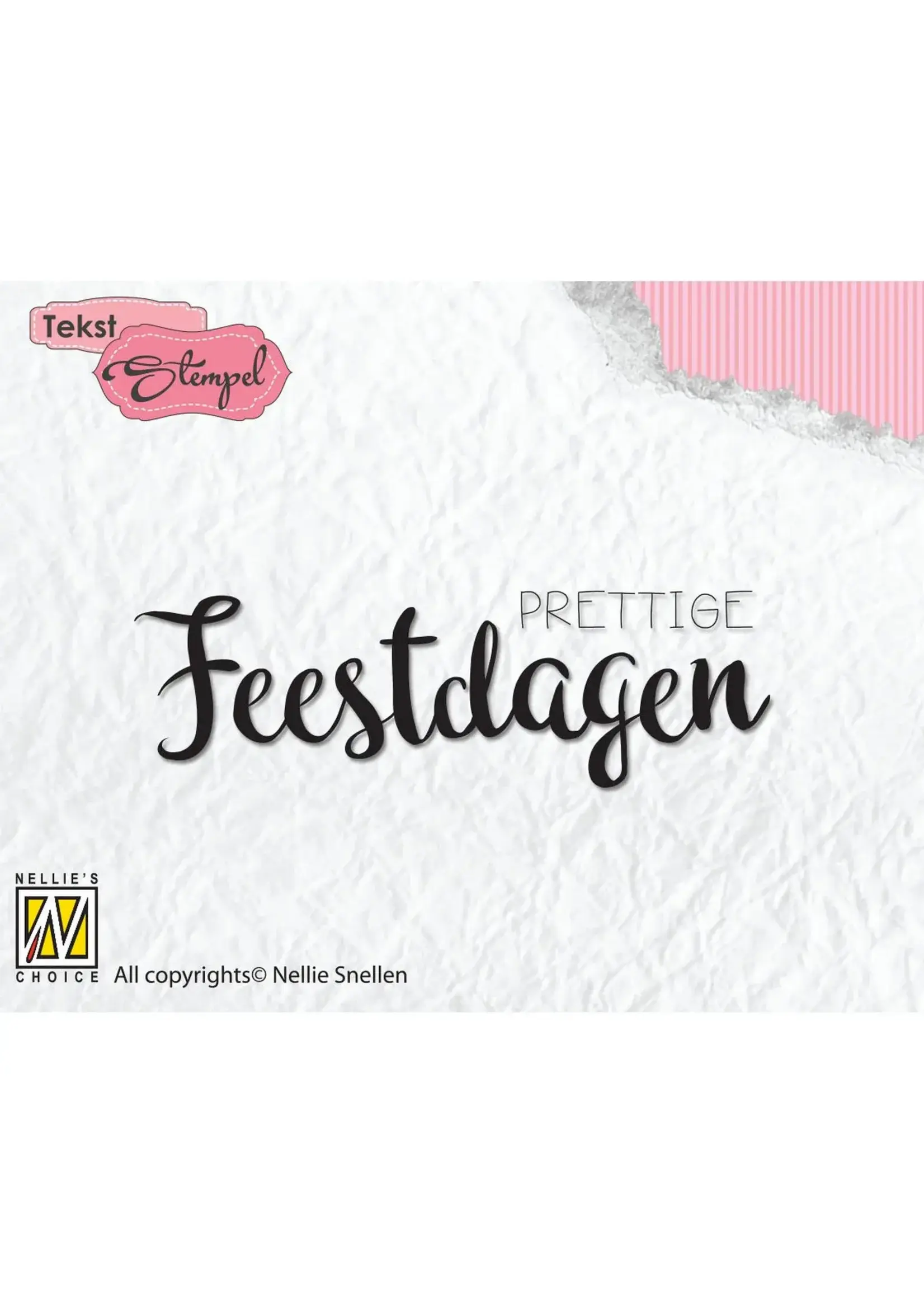 Nellie's Choice • Clear Stempel Nederlands Prettige Feestdagen Nellie's Choice DTCS023
