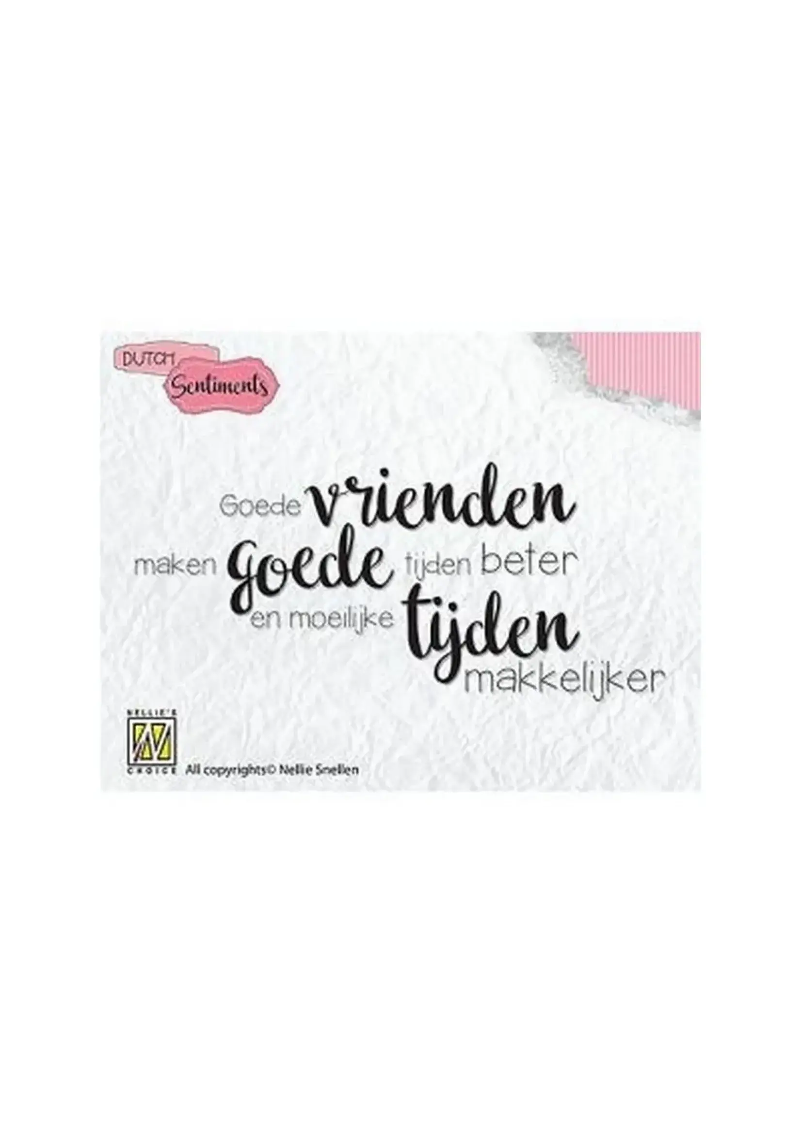 Nellie's Choice • Clear Stempel Nederlands 6 Goede Vrienden Maken…… Nellie's Choice SENC006
