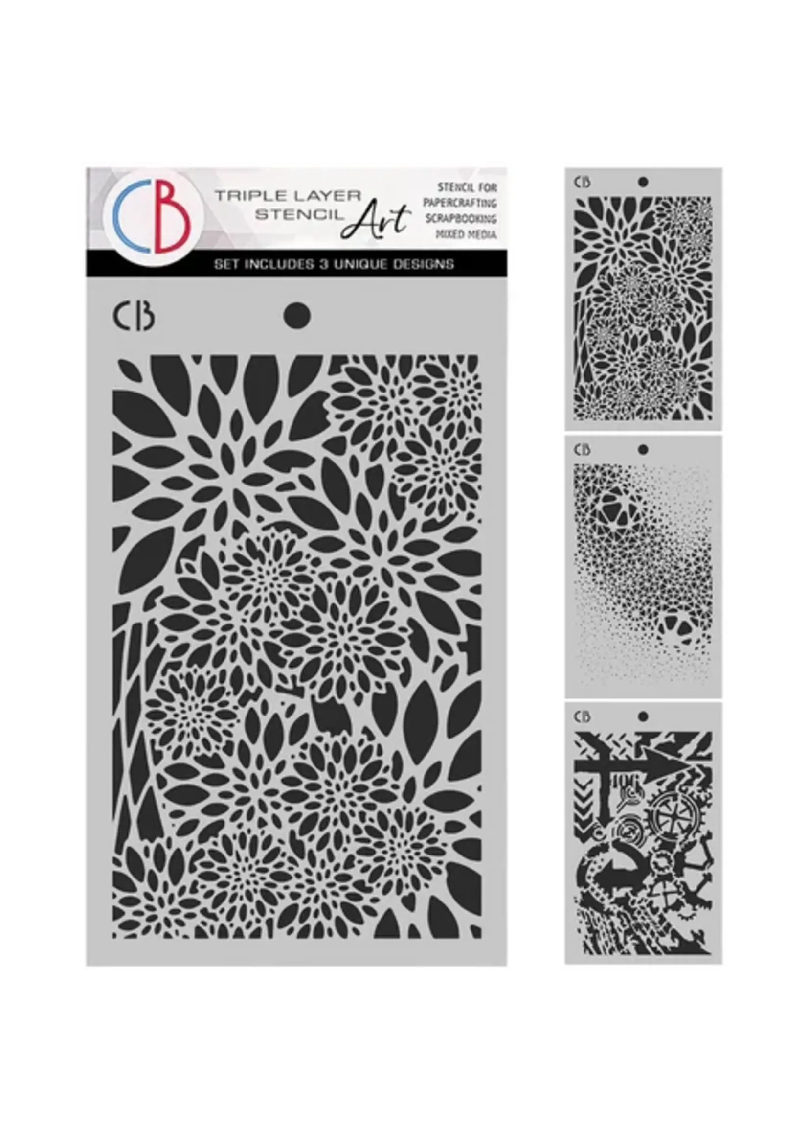 Polar Railway 5x8 Inch Stencil Mix Triple Layer Set (MSX007