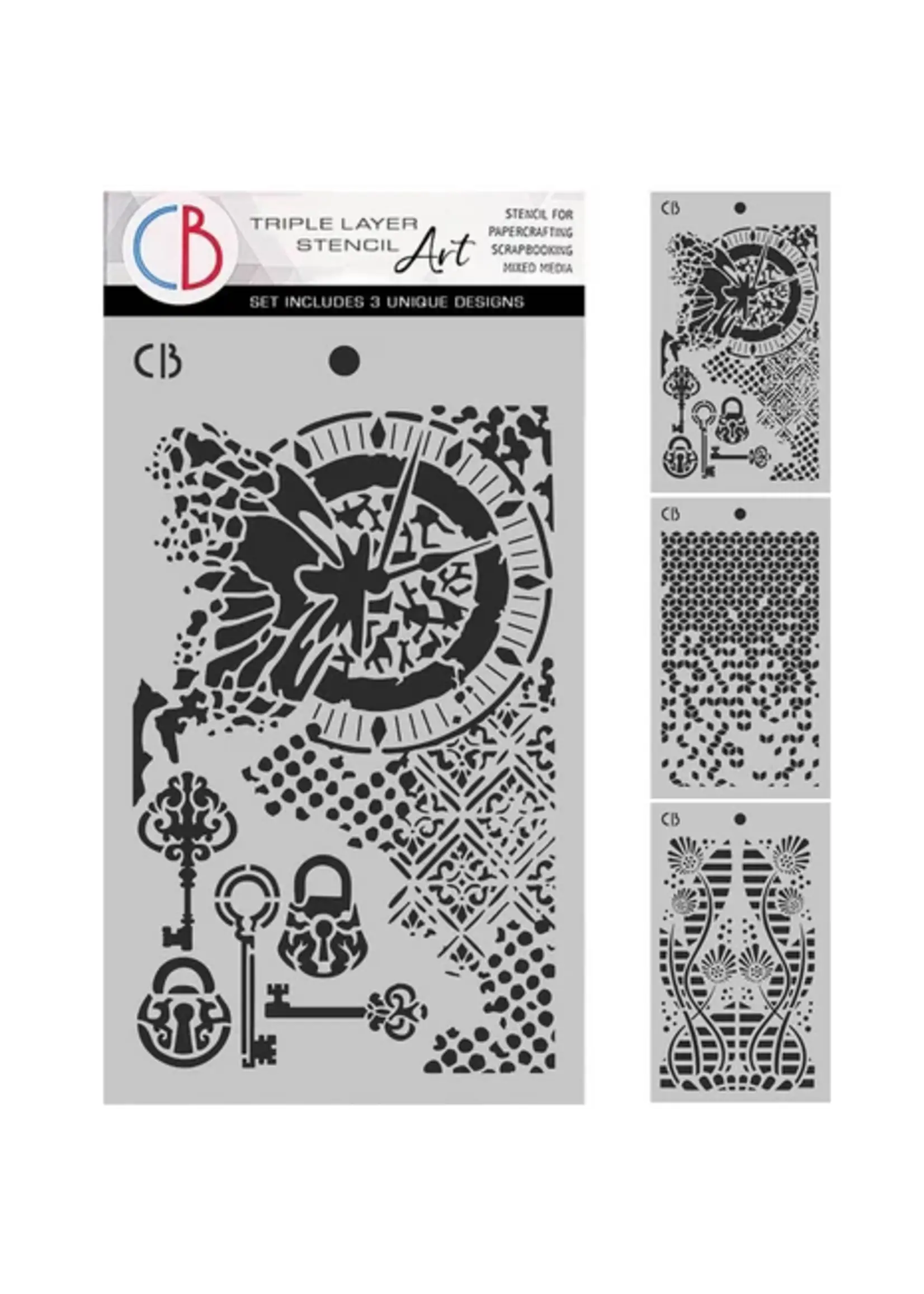 Fairy Whispers 5x8 Inch Stencil Mix Triple Layer Set (MSX008)