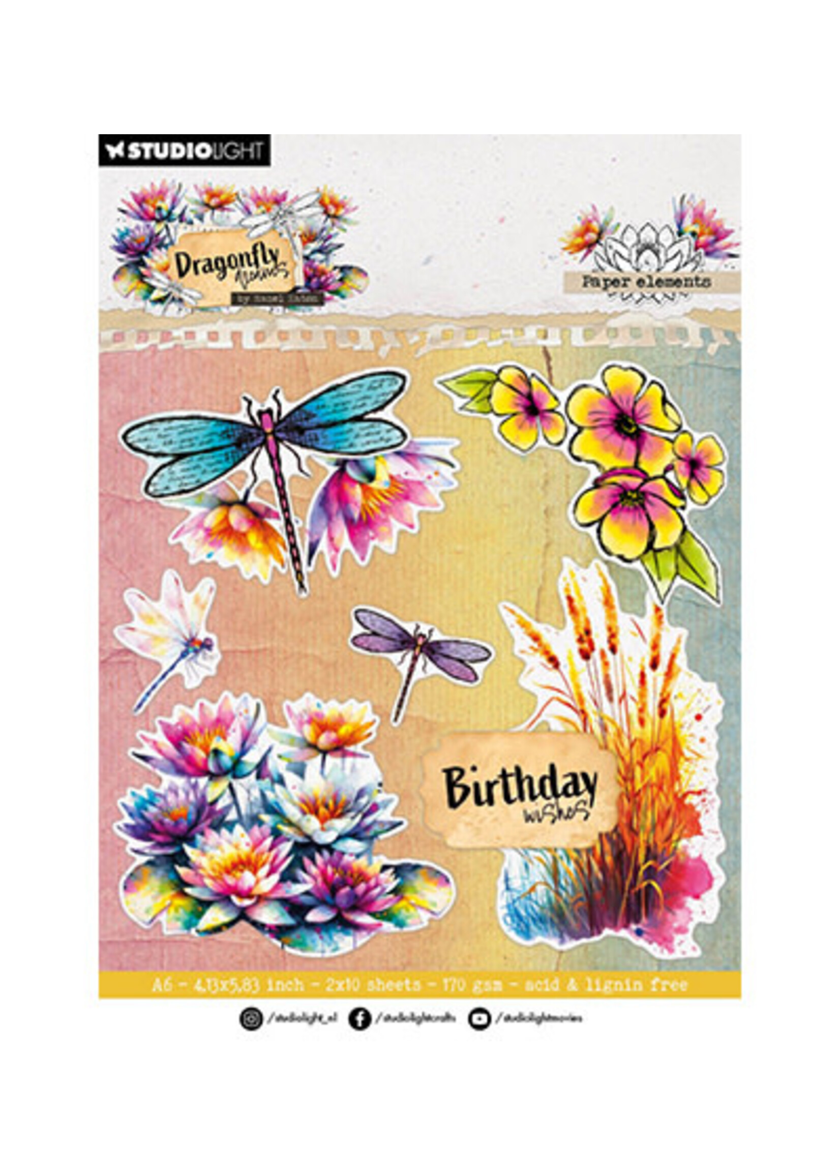 HE-DD-DCPP404 - Paper elements Dragonfly Dreams nr. 404