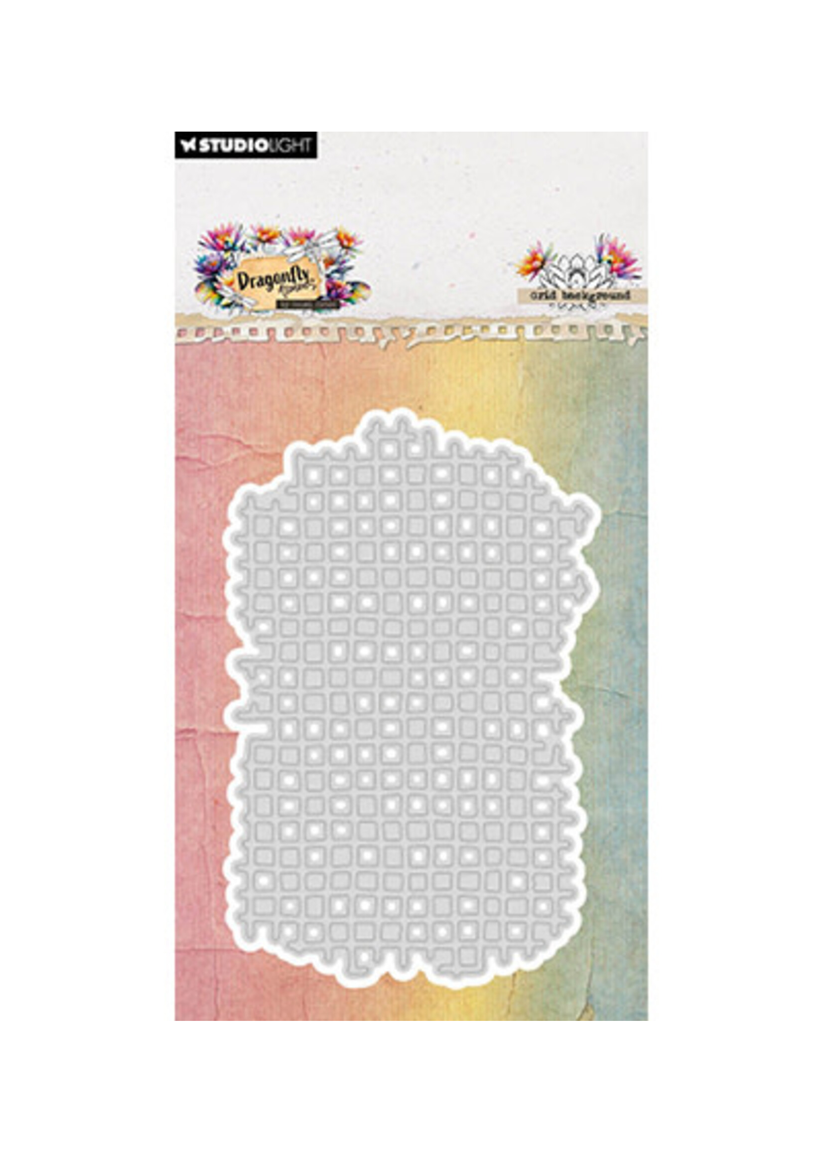 HE-DD-CD1066 - Grid background Dragonfly Dreams nr. 1066