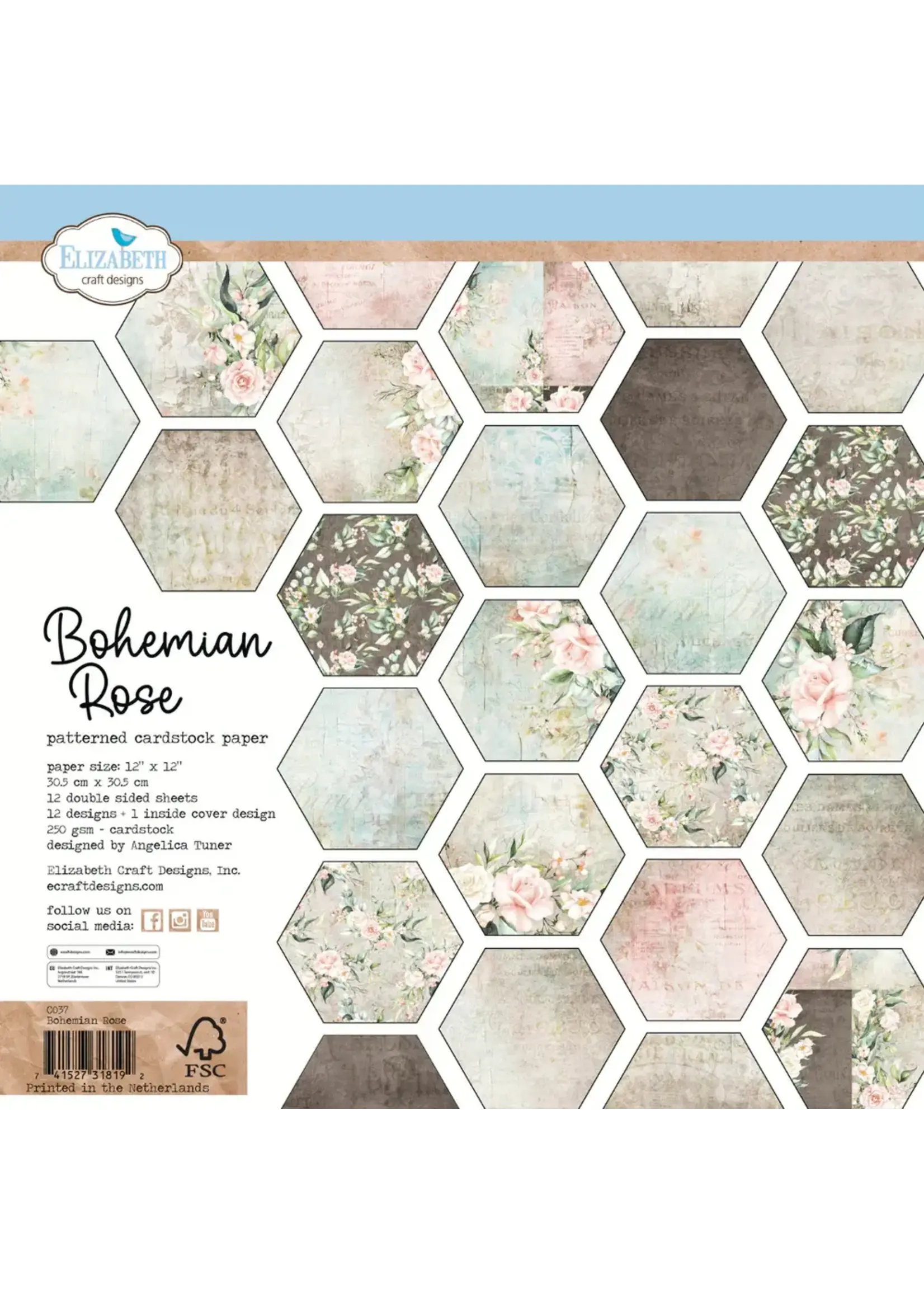 Bohemian Rose Paper Flowers SKU: C037