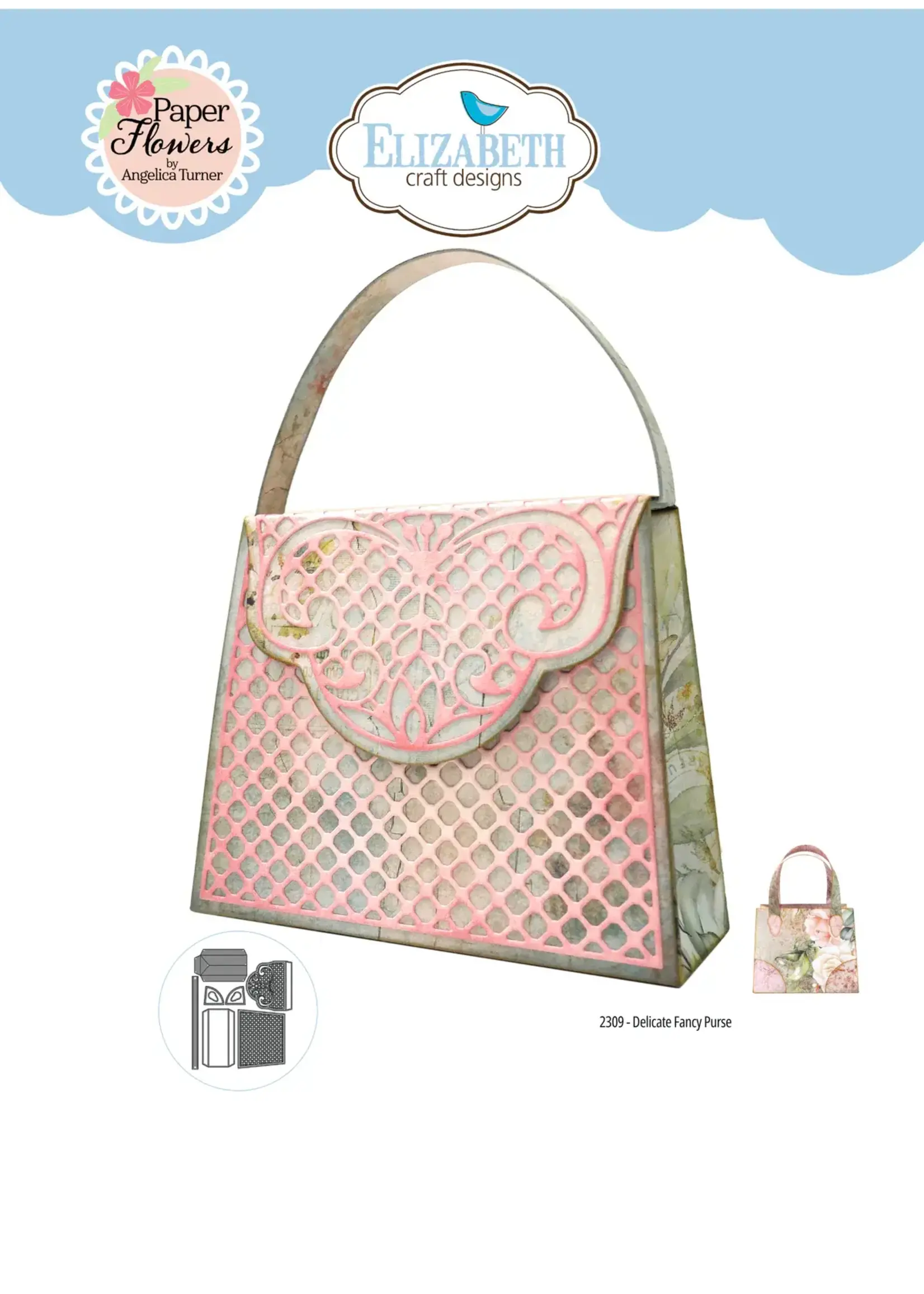 Delicate Fancy Purse Paper FlowersSKU: 2309