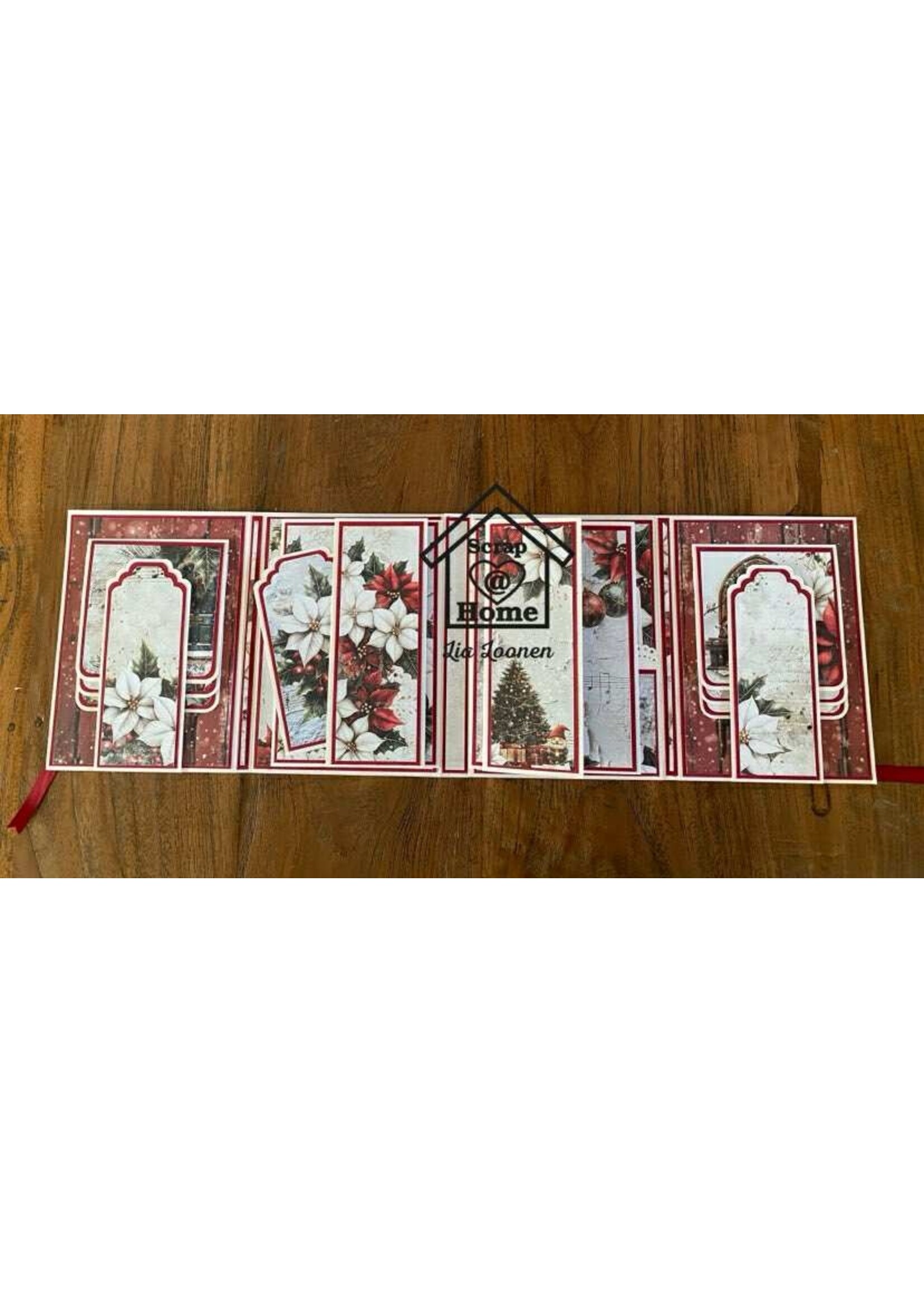 Mini album met kleine dubbele waterval