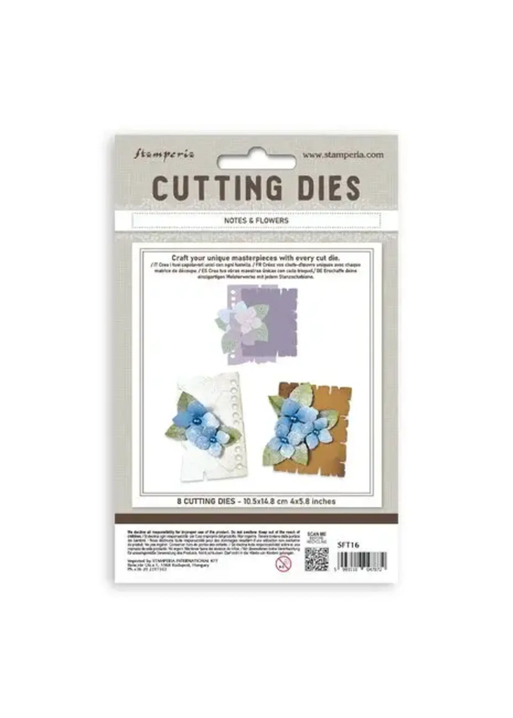 Quiet Days A6 Cutting Dies Notes and Flowers (SFT16)
