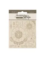 Quiet Days Decorative Chips Clock & Swirls (SCB276)