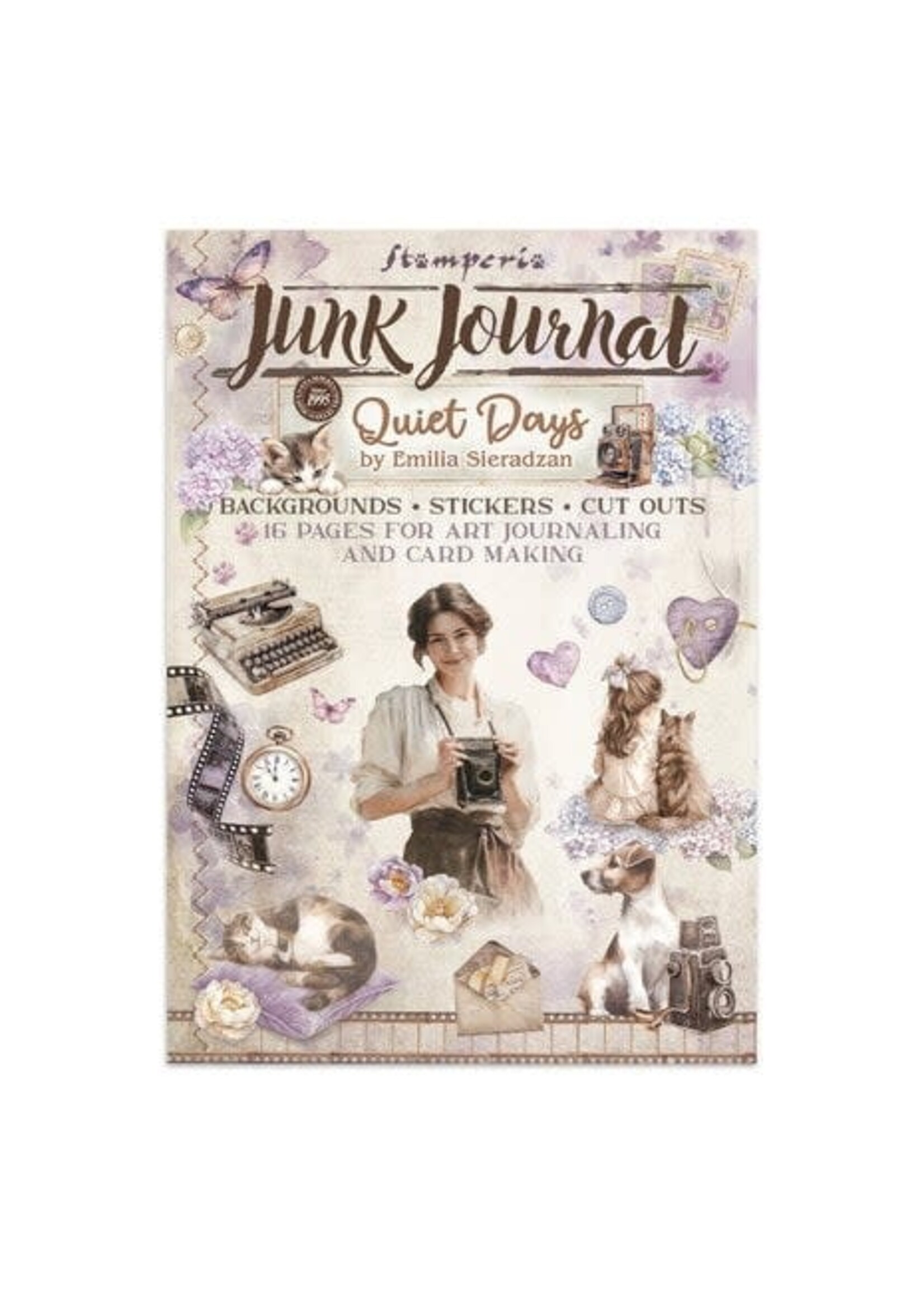 Quiet Days Junk Journal Stickers, Backgrounds, Cut-Outs (SBJK08)