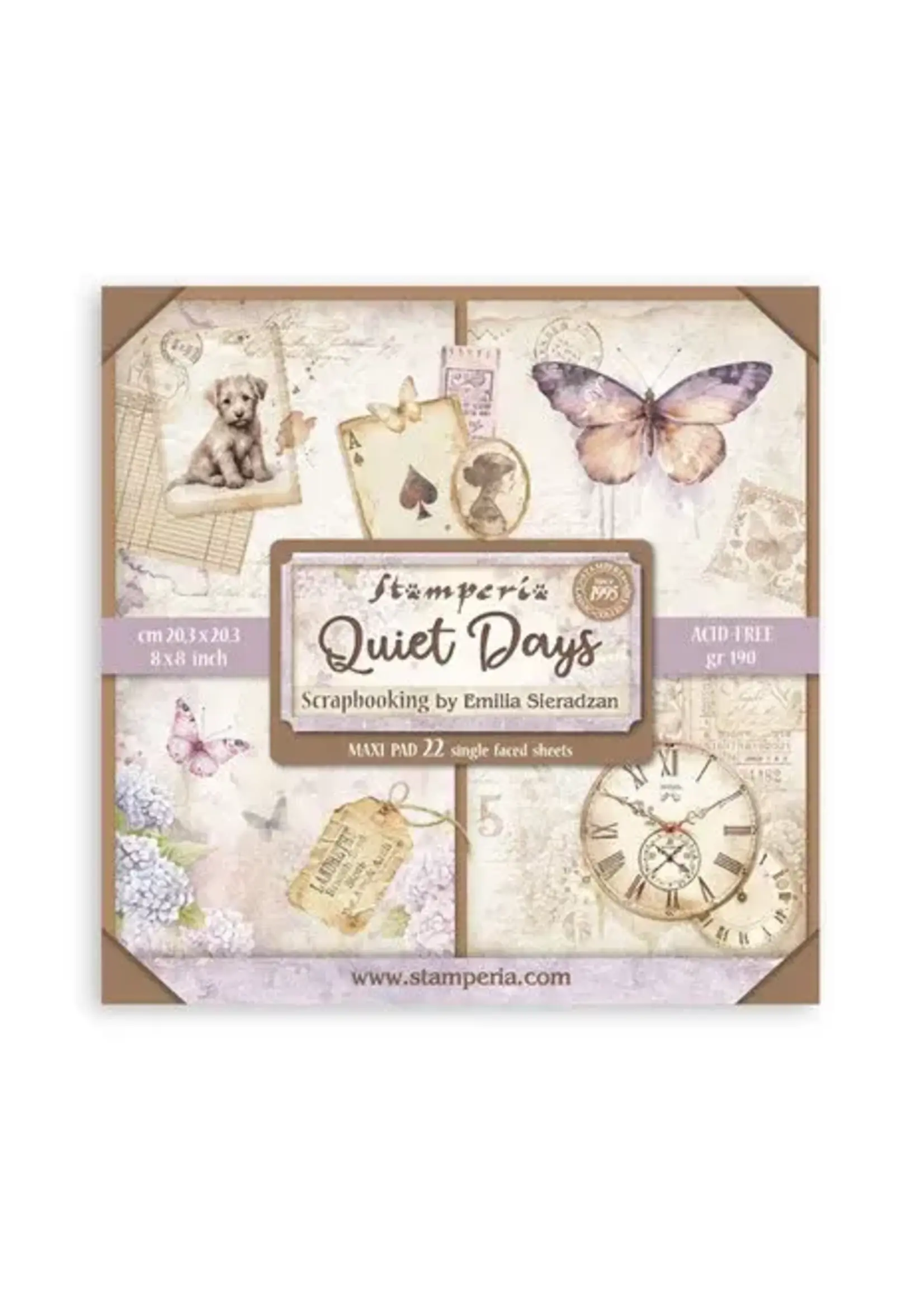 Quiet Days 8x8 Inch Maxi Paper Pack (Single Face) (SBBSXB19)