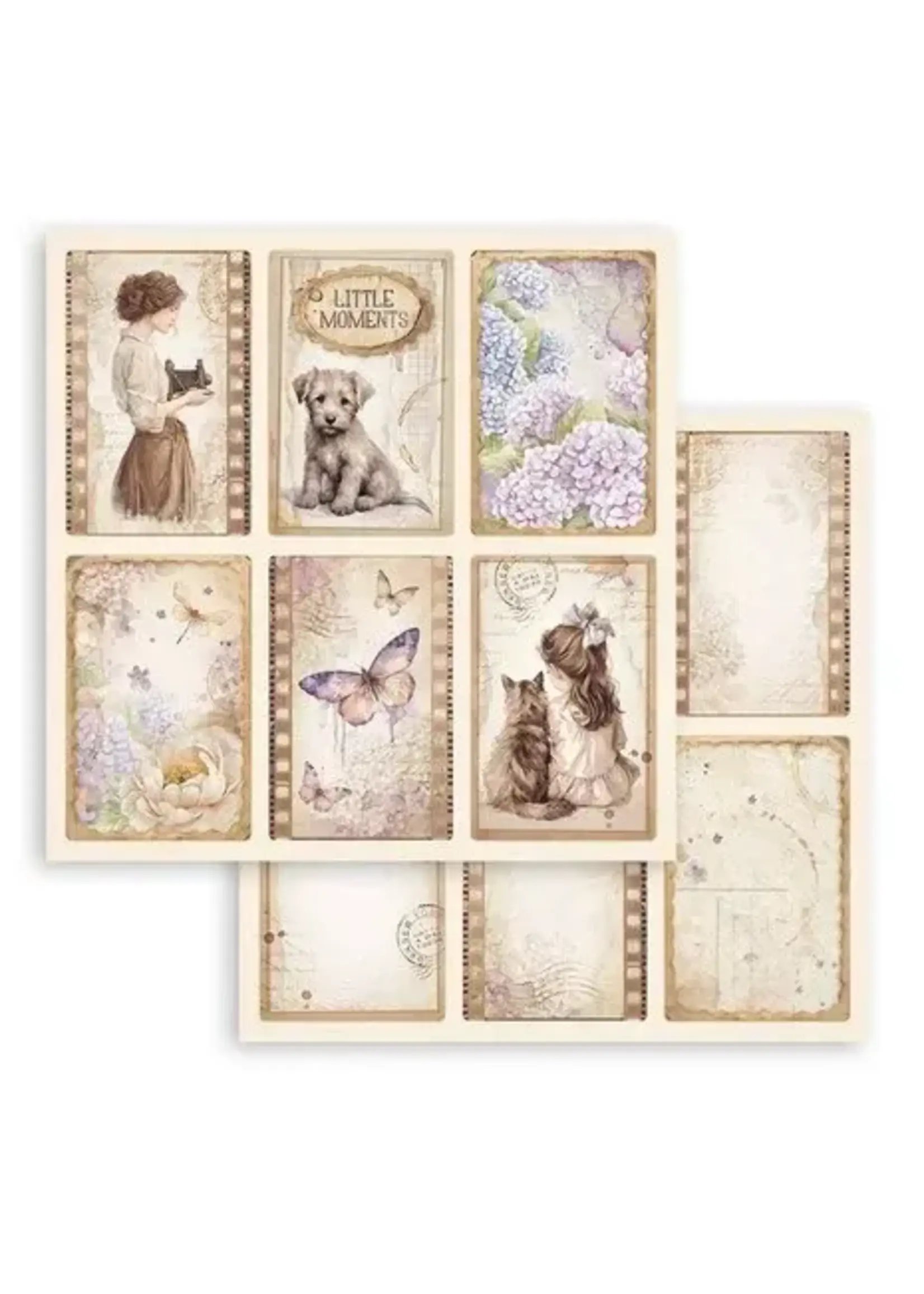 Quiet Days 12x12 Inch Paper Sheet 6 Cards (1pcs) (SBB1105)