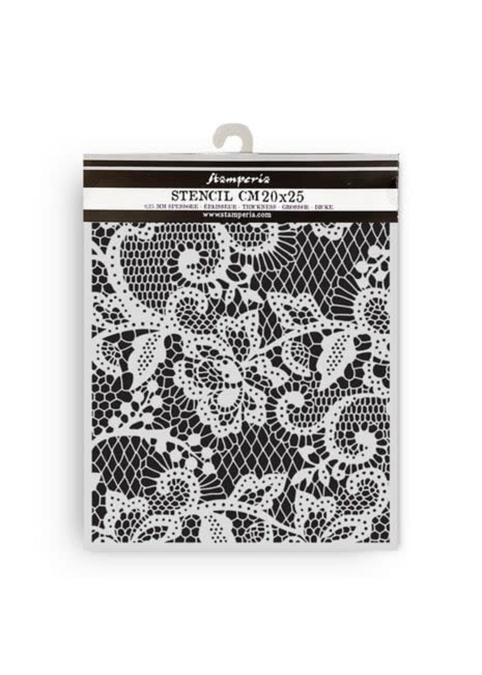 Quiet Days Thick Stencil 20x25cm Floral Lace (KSTD192)