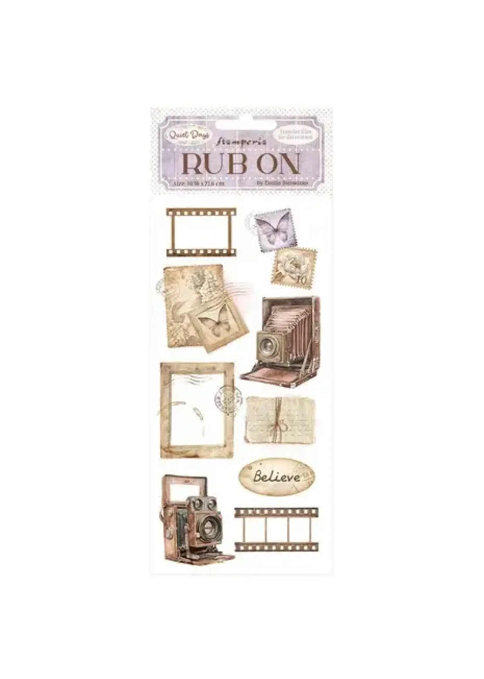 Quiet Days Rub-On 8,33x2,36 Inch Vintage Photography (DFLRB206)